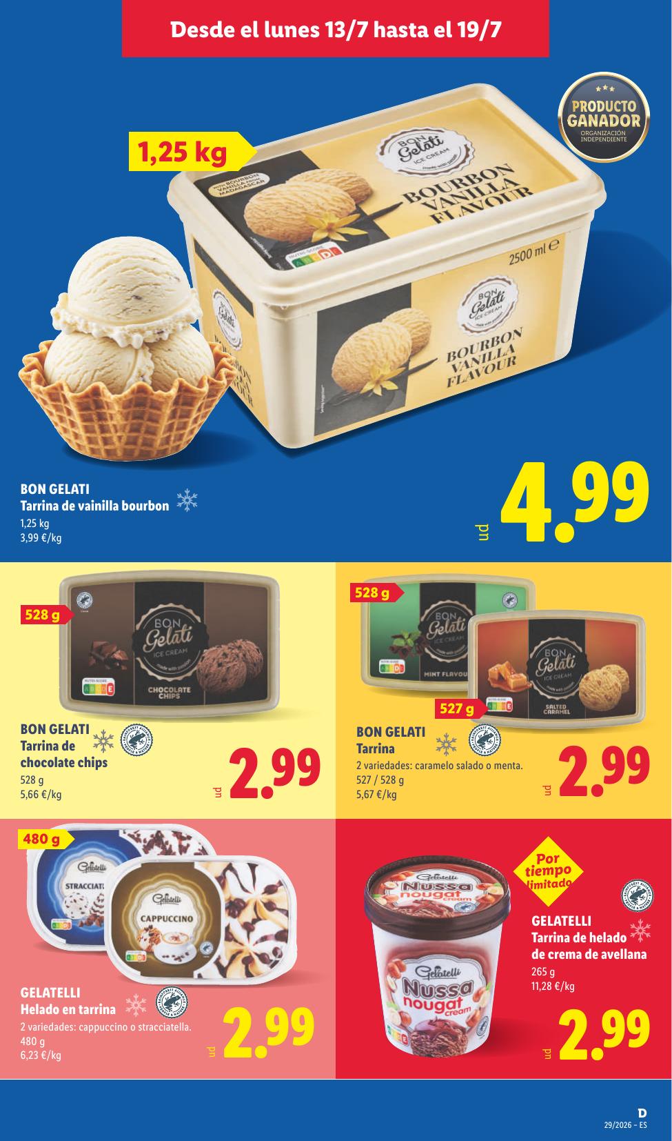 Folleto Lidl Alimentación · 13 de julio de 2026 – 19 de julio de 2026 — Página 19
