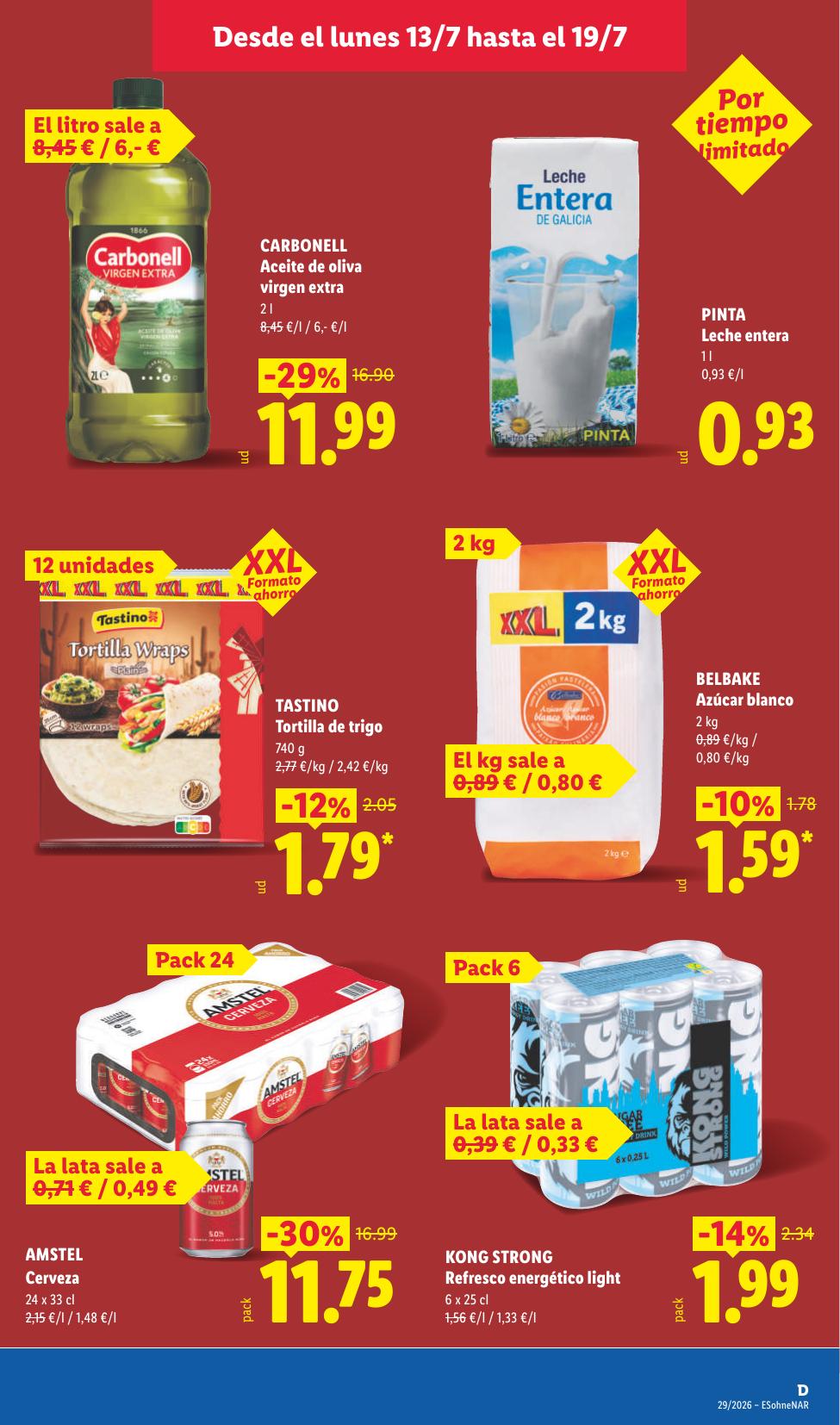 Folleto Lidl Alimentación · 13 de julio de 2026 – 19 de julio de 2026 — Página 21