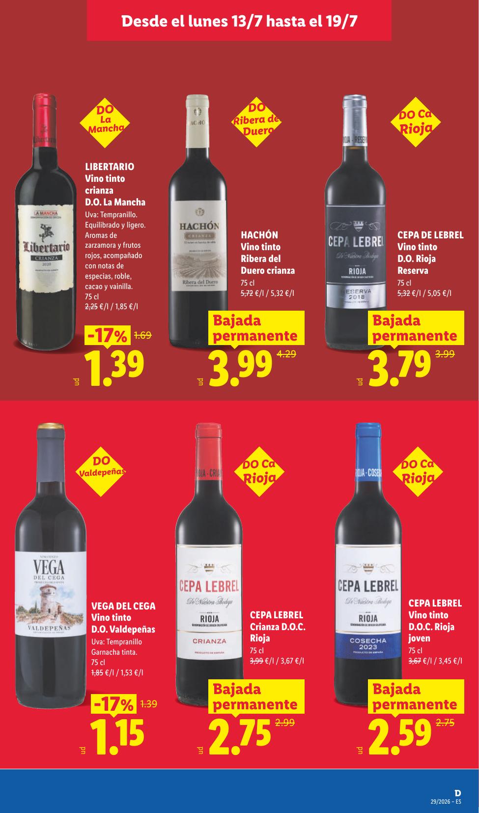 Folleto Lidl Alimentación · 13 de julio de 2026 – 19 de julio de 2026 — Página 37