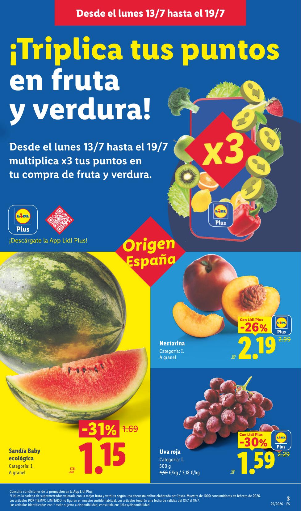 Folleto Lidl Alimentación · 13 de julio de 2026 – 19 de julio de 2026 — Página 3