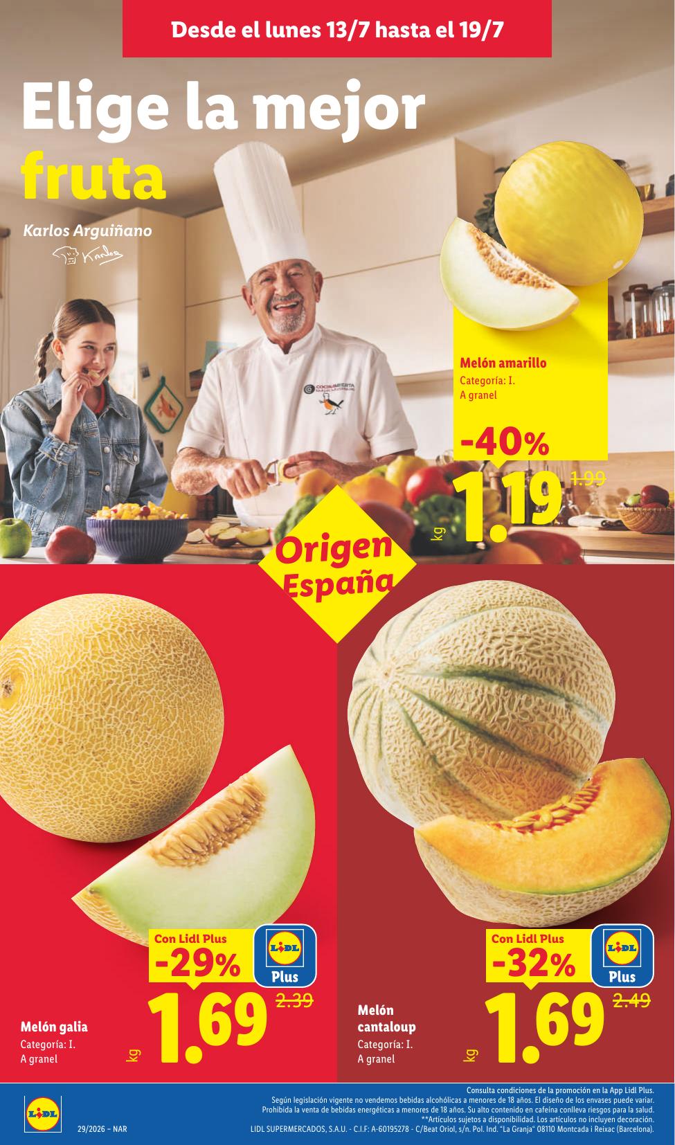 Folleto Lidl Alimentación · 13 de julio de 2026 – 19 de julio de 2026 — Página 2