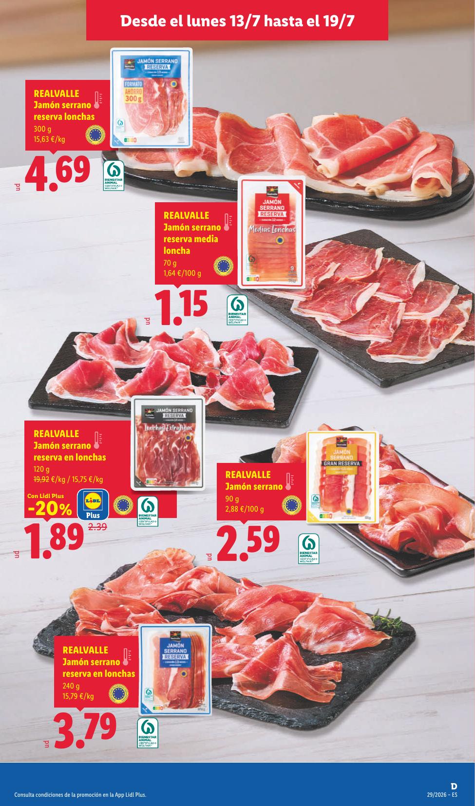 Folleto Lidl Alimentación · 13 de julio de 2026 – 19 de julio de 2026 — Página 13