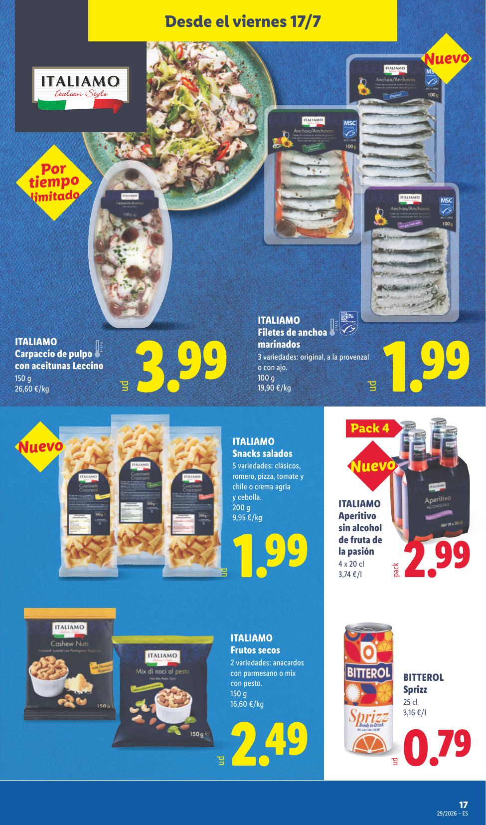 Folleto Lidl Alimentación · 13 de julio de 2026 – 19 de julio de 2026 — Página 47