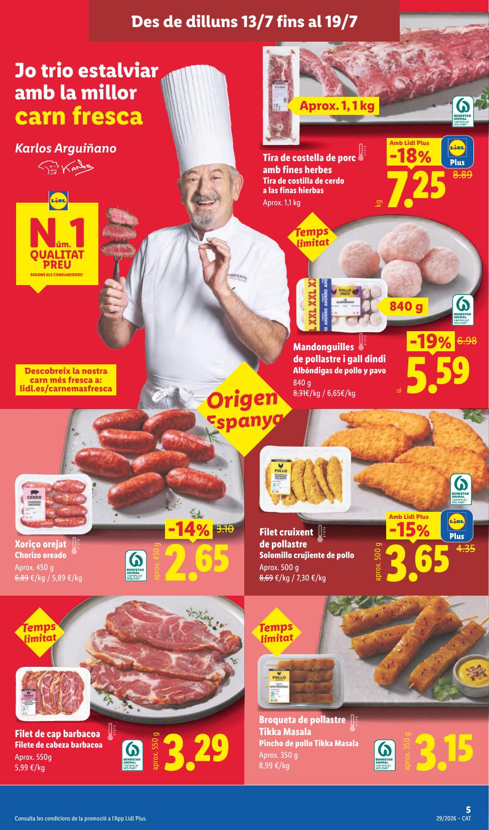 Folleto Lidl Alimentación · 6 de julio de 2026 – 19 de julio de 2026 — Página 7