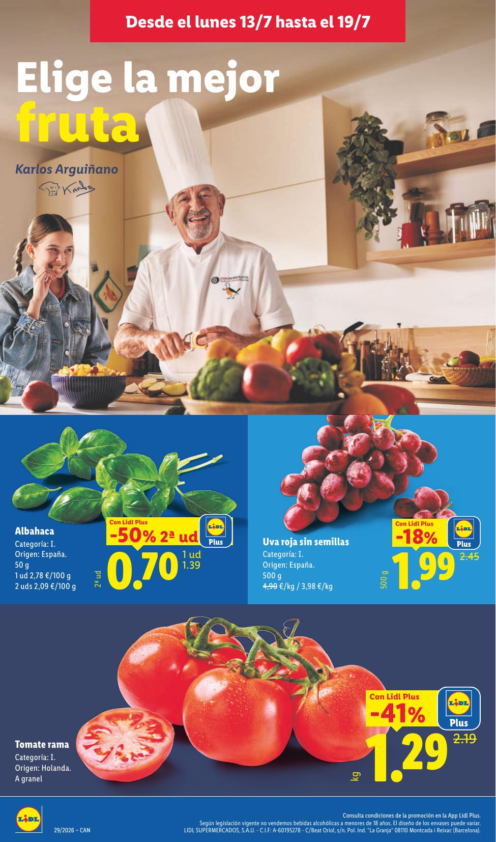 Folleto Lidl Alimentación · 13 de julio de 2026 – 19 de julio de 2026 — Página 2