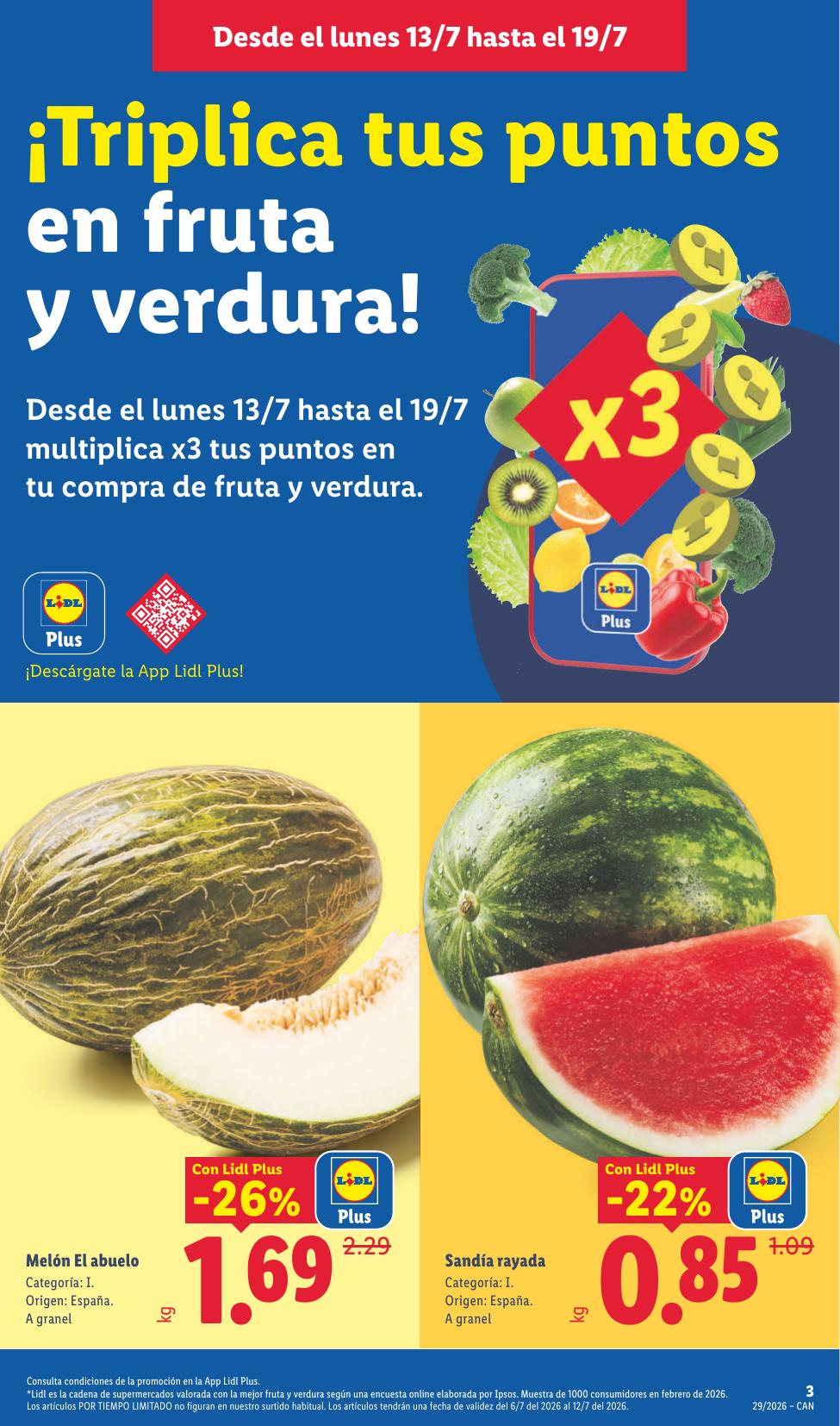 Folleto Lidl Alimentación · 13 de julio de 2026 – 19 de julio de 2026 — Página 3