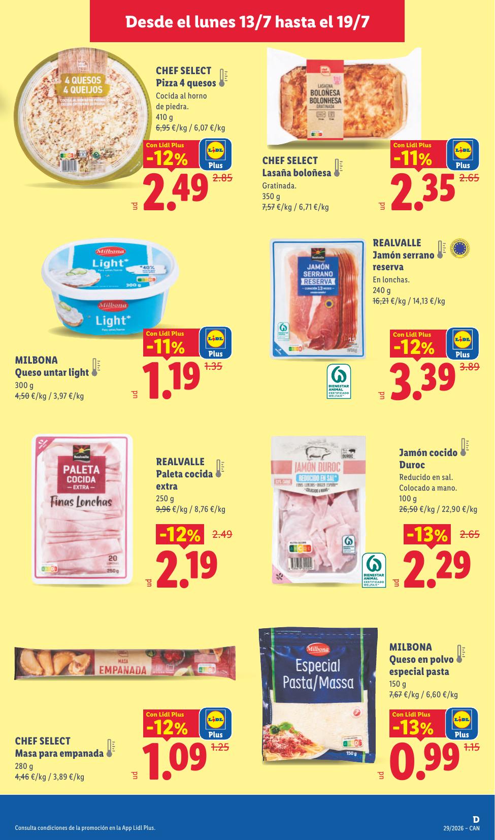 Folleto Lidl Alimentación · 13 de julio de 2026 – 19 de julio de 2026 — Página 11