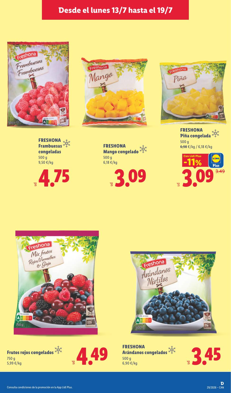 Folleto Lidl Alimentación · 13 de julio de 2026 – 19 de julio de 2026 — Página 13
