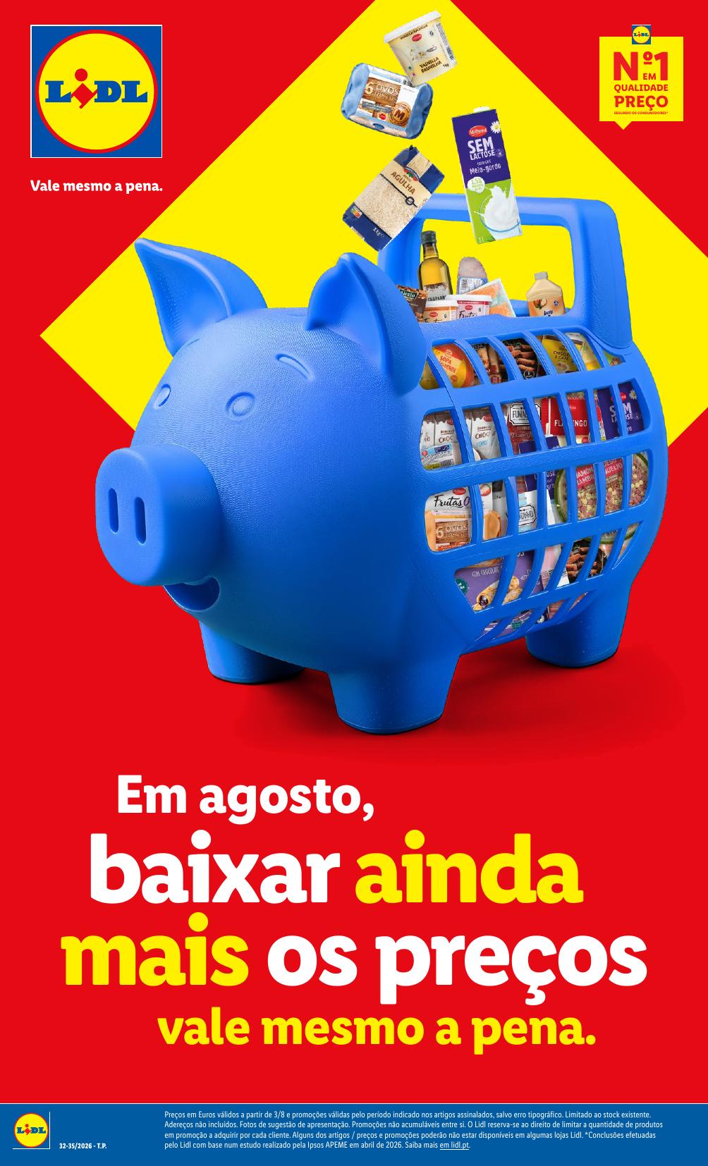 Capa do folheto Lidl · 3 de julho a 30 de agosto de 2026