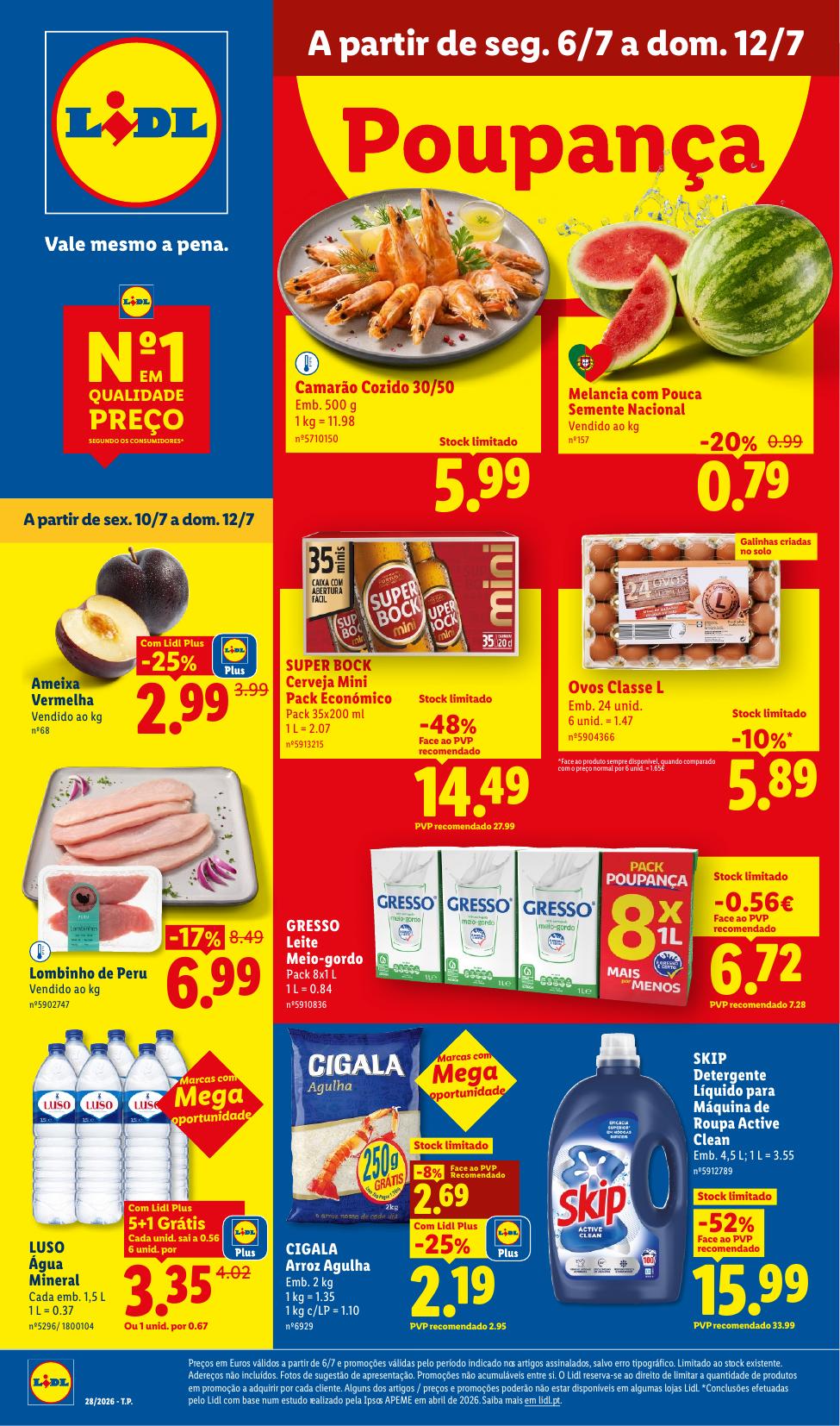Capa do folheto Lidl · 3 a 12 de julho de 2026