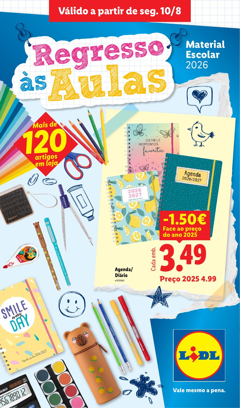 Capa do folheto Lidl · 7 de agosto a 14 de setembro de 2026