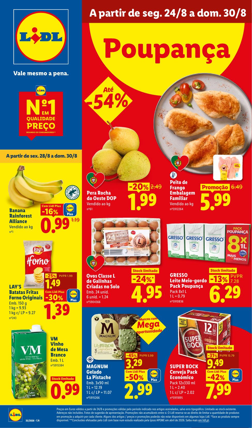 Capa do folheto Lidl · 21 a 30 de agosto de 2026