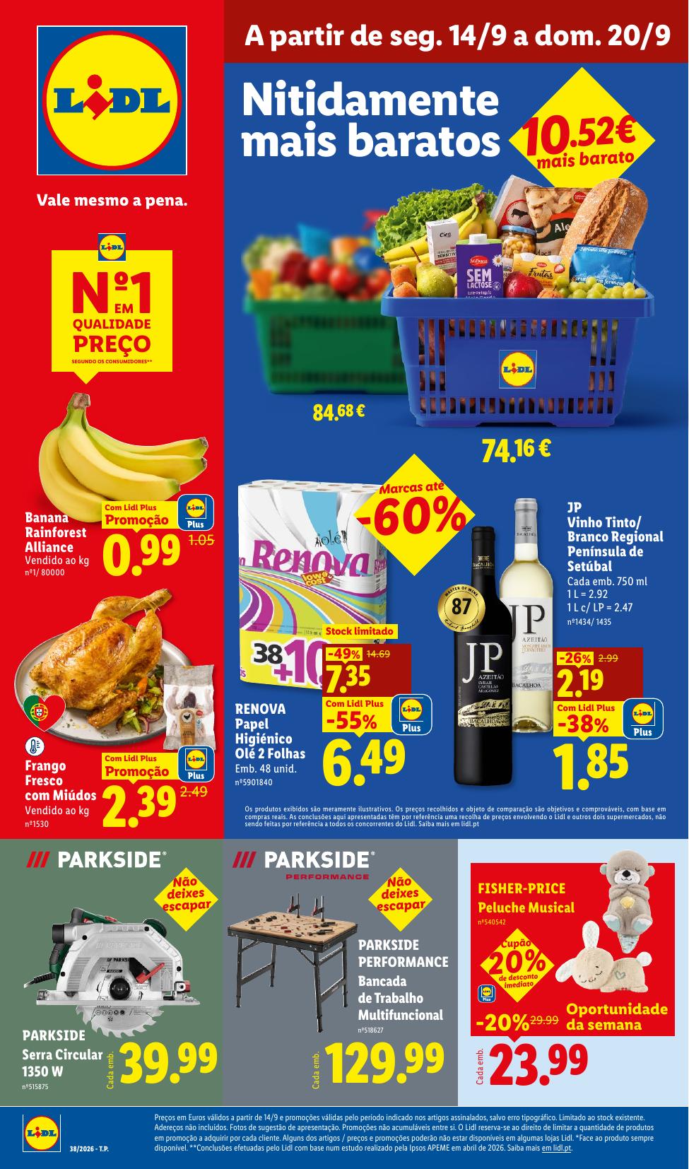 Capa do folheto Lidl · 11 a 20 de setembro de 2026