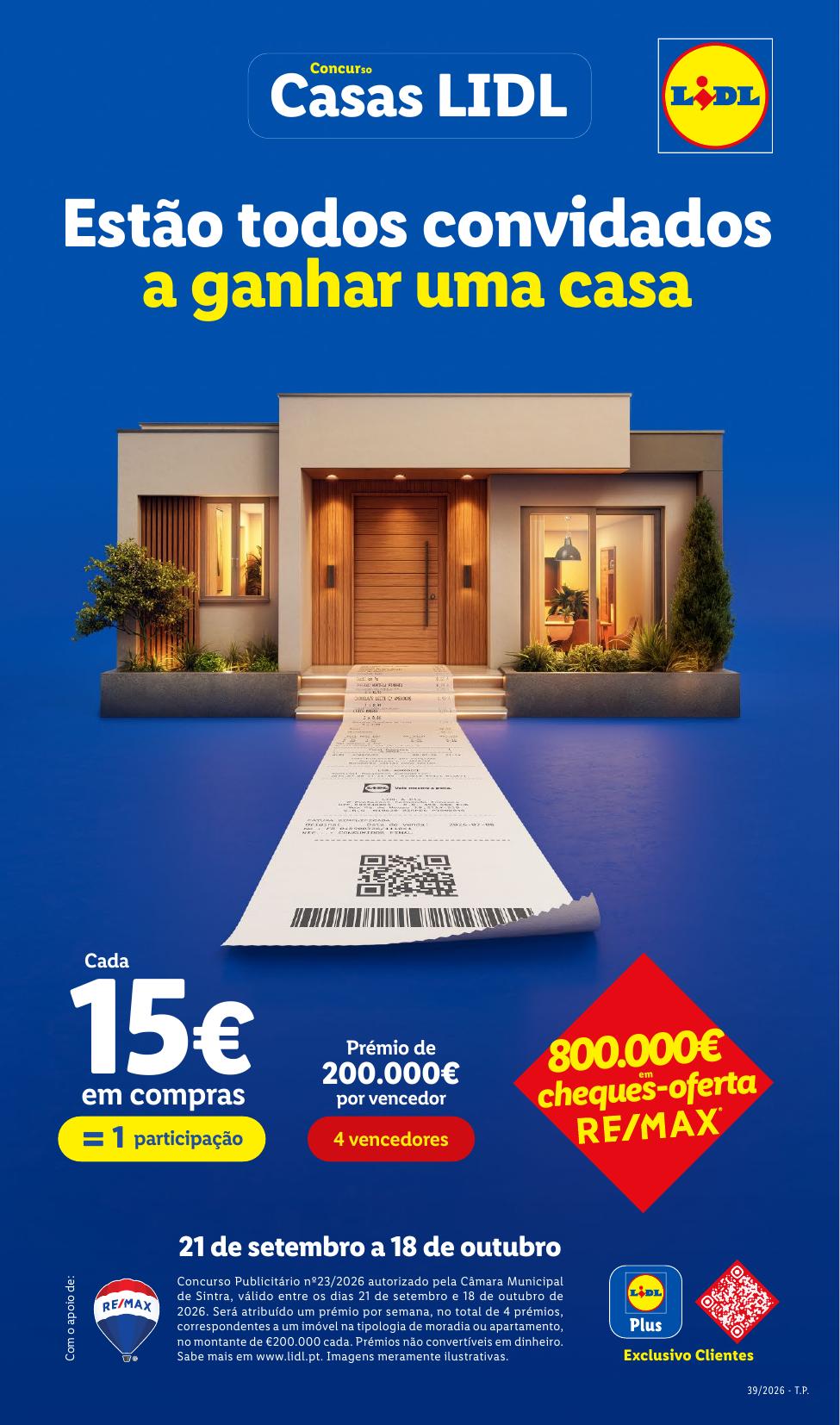 Capa do folheto Lidl · 18 a 27 de setembro de 2026