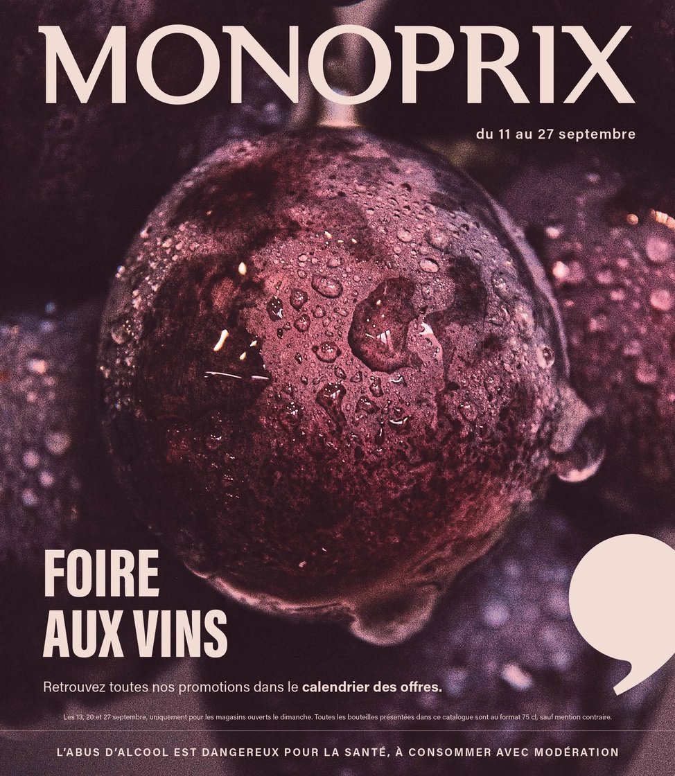 Catalogue Monoprix · GUIDE FOIRE AUX VINS (ali) · du 27 septembre 2026 au 27 septembre 2026