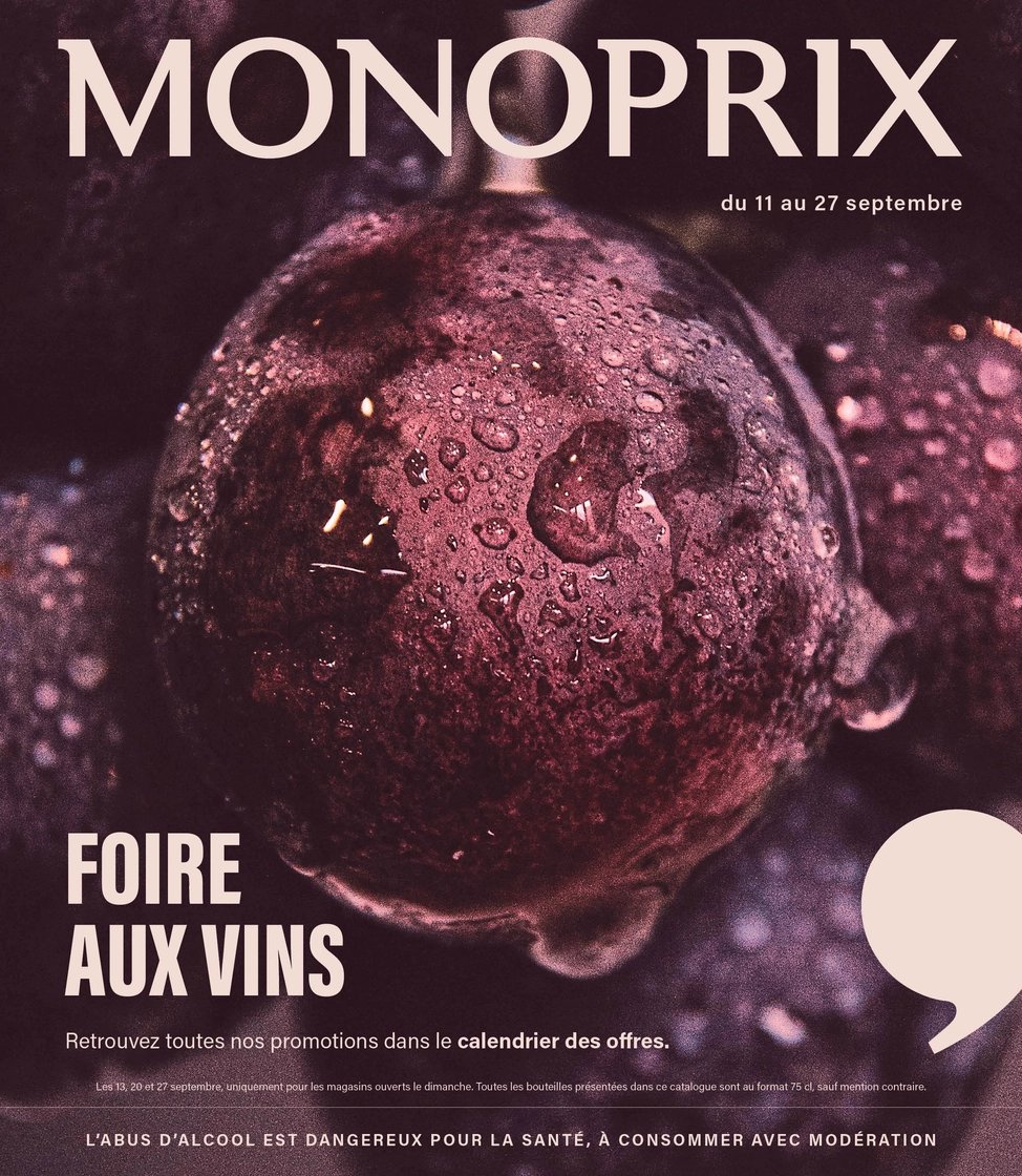 Catalogue Monoprix · Guide foire aux vins · du 11 septembre 2026 au 27 septembre 2026