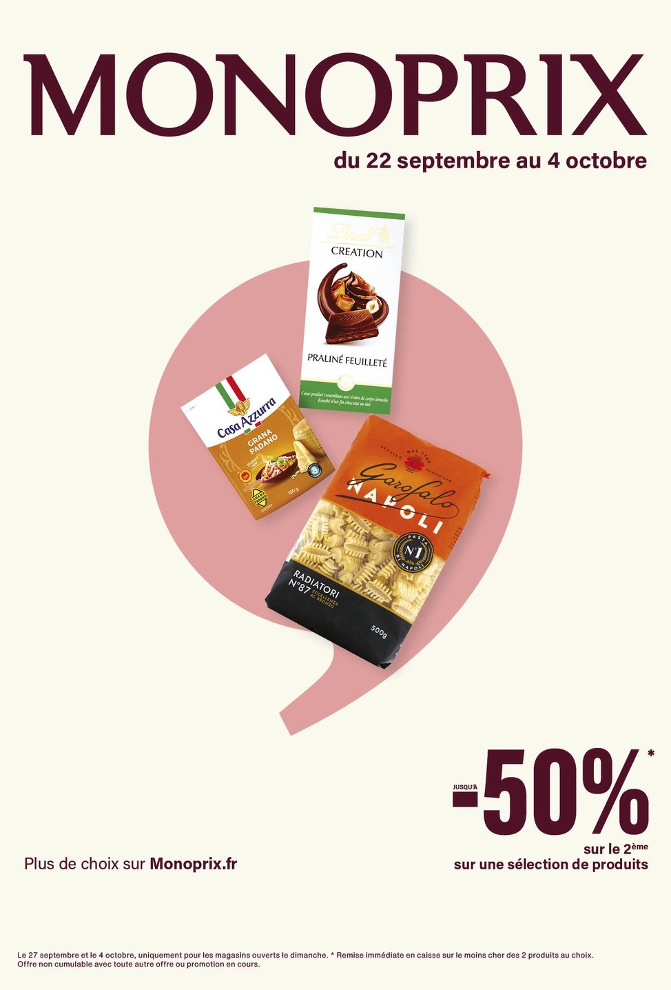 Catalogue Monoprix · du 22 septembre 2026 au 4 octobre 2026