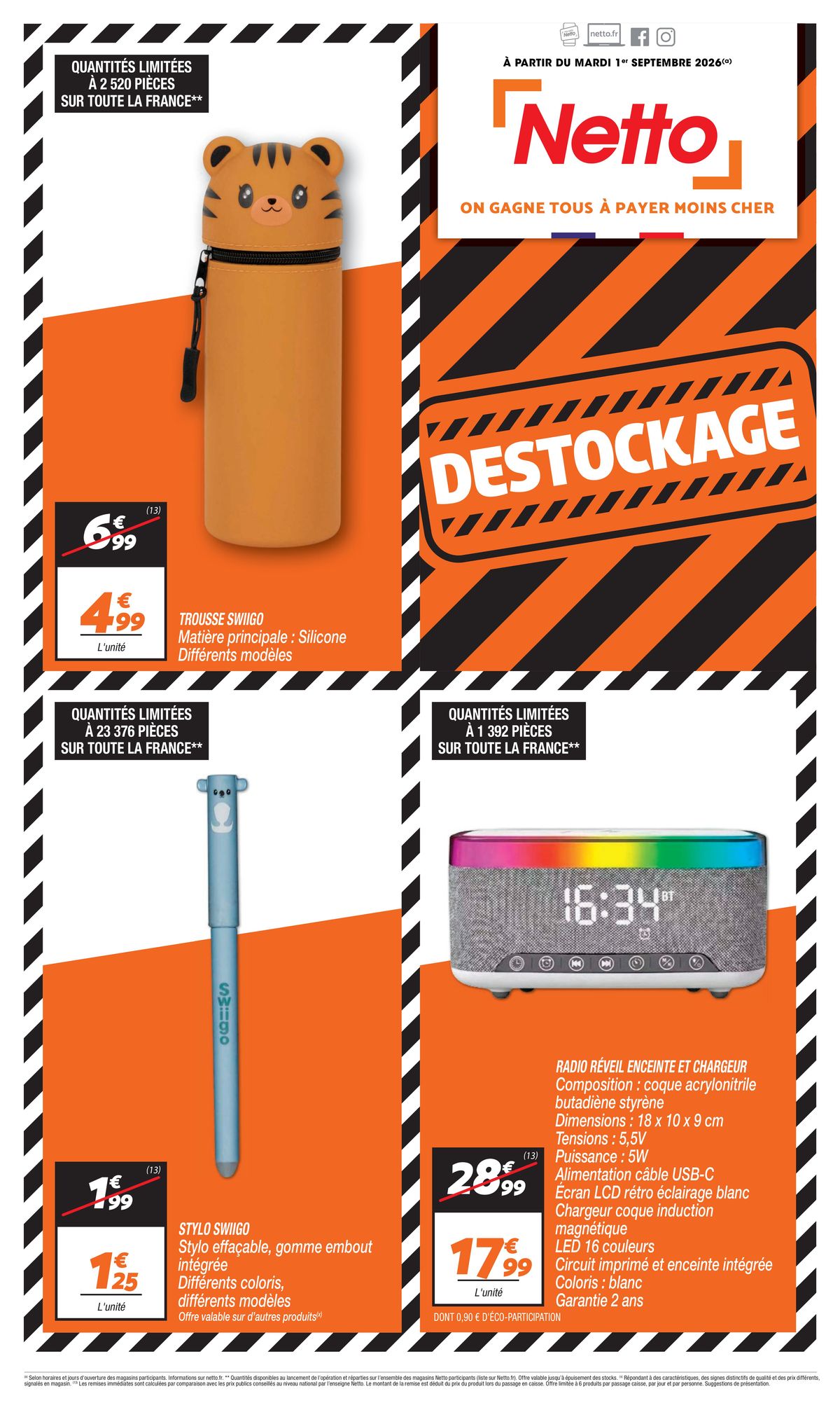 Catalogue Netto · du 1 septembre 2026 au 30 septembre 2026