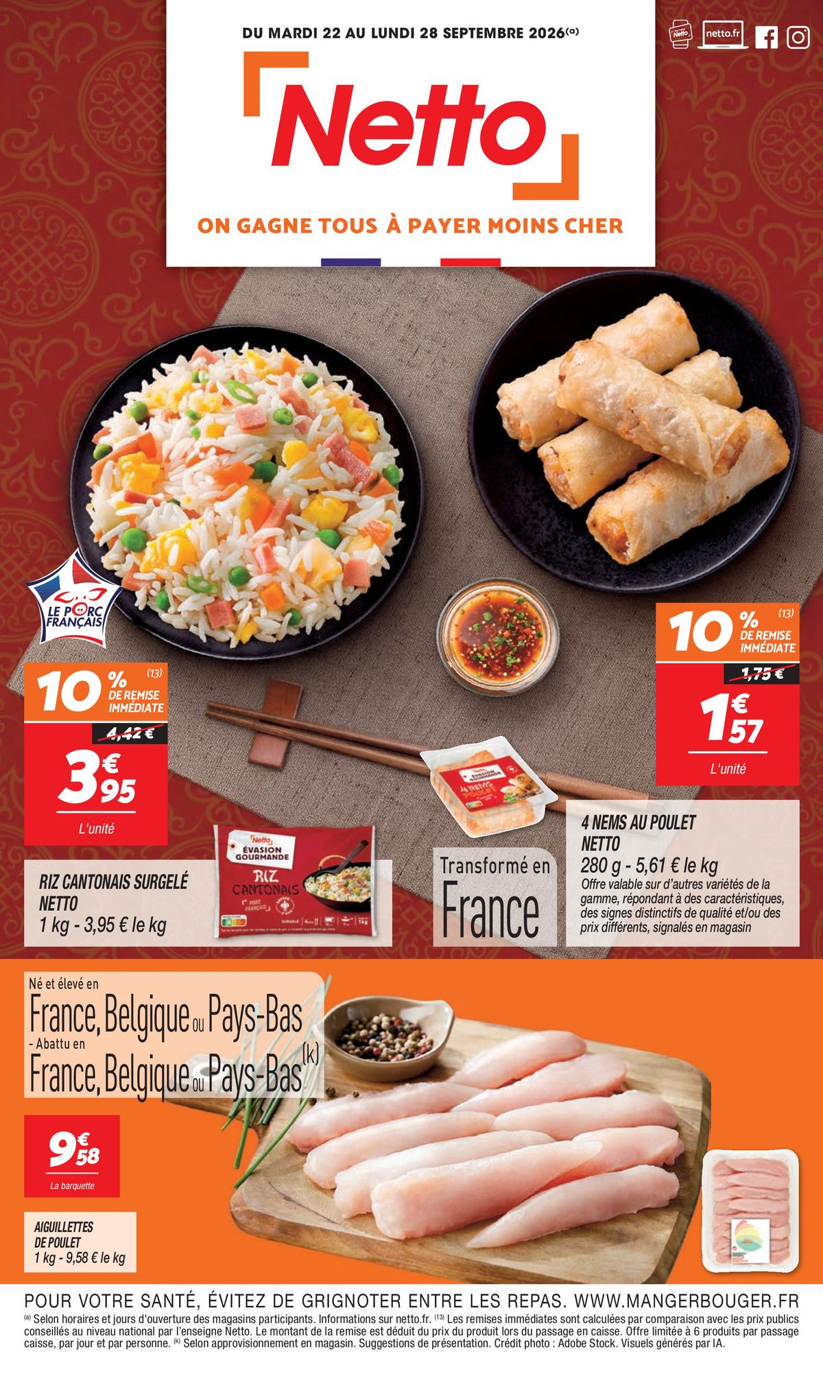 Catalogue Netto · du 15 septembre 2026 au 28 septembre 2026
