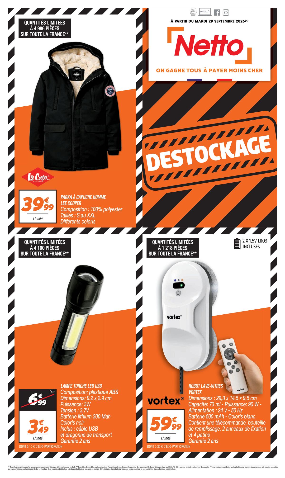 Catalogue Netto · du 29 septembre 2026 au 31 octobre 2026