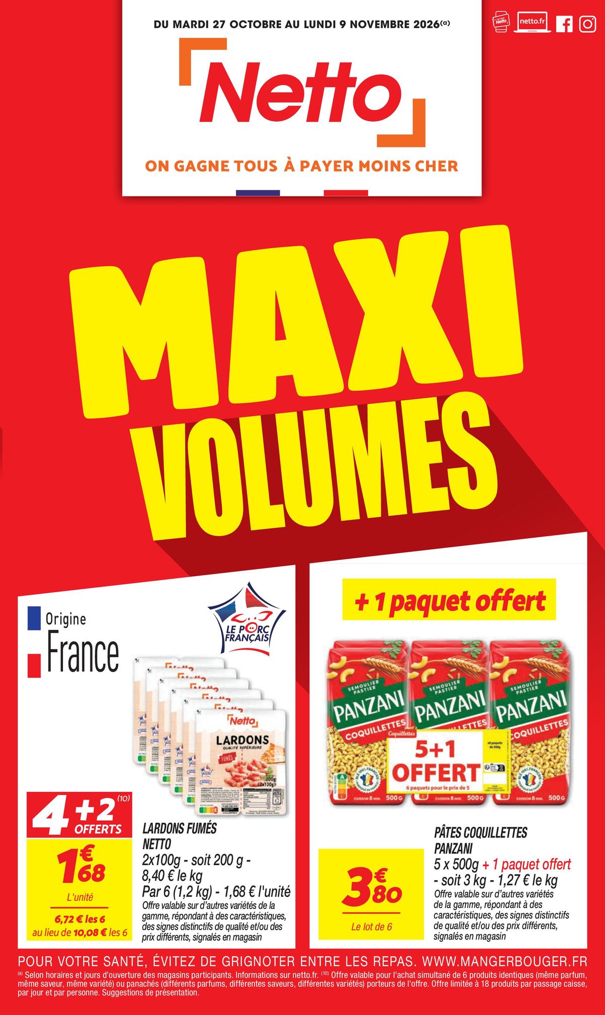 Catalogue Netto · du 20 octobre 2026 au 9 novembre 2026