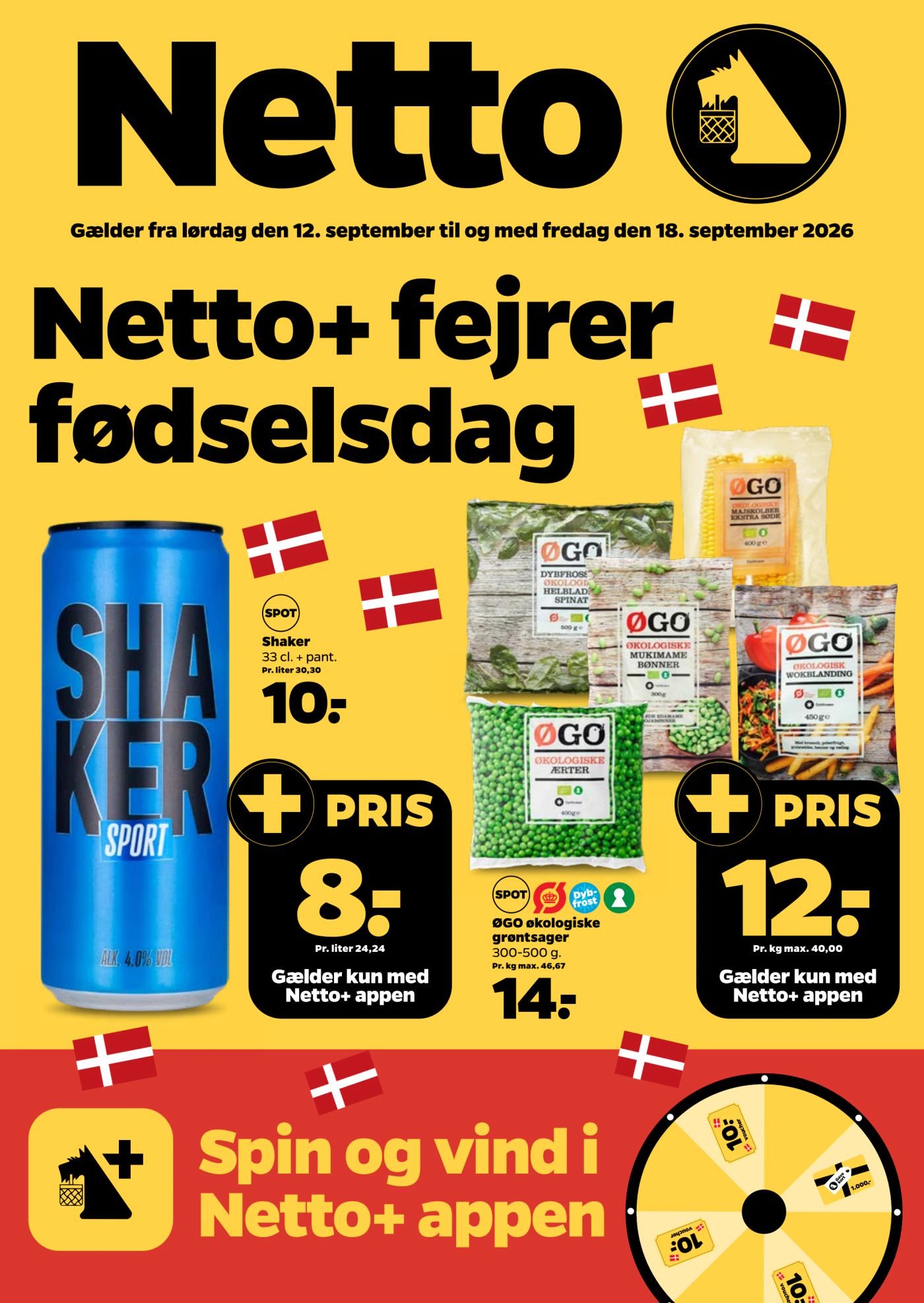 Netto-avisen - Netto+ Fødselsdag · 12.–18. september 2026