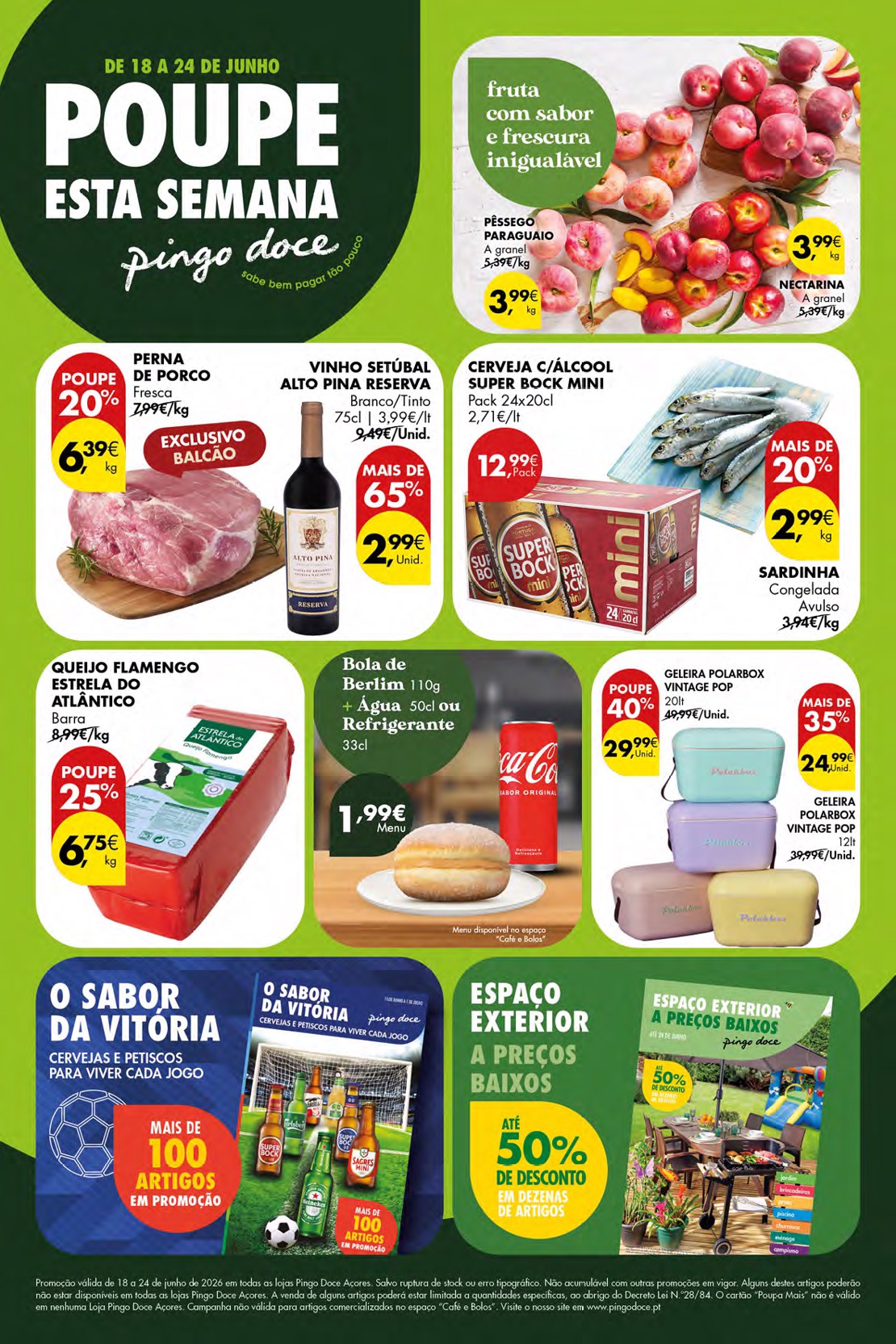 Capa do folheto Pingo Doce · 18 a 24 de junho de 2026