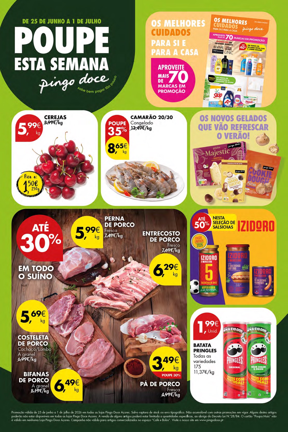 Capa do folheto Pingo Doce · 25 de junho a 1 de julho de 2026