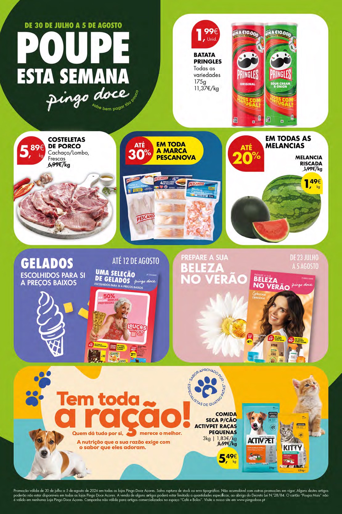 Capa do folheto Pingo Doce · 30 de julho a 5 de agosto de 2026