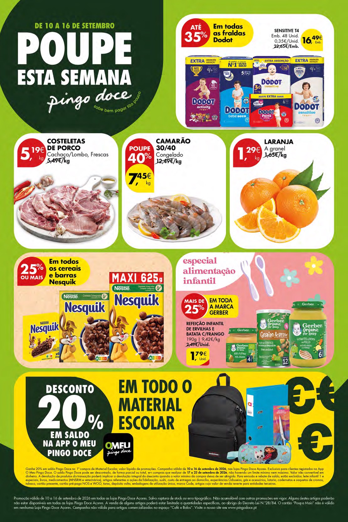 Capa do folheto Pingo Doce · 10 a 16 de setembro de 2026