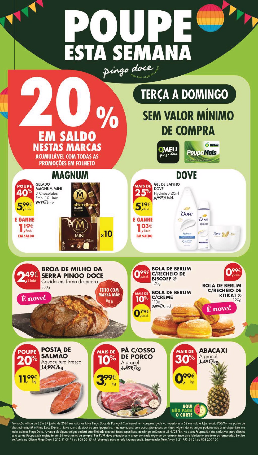 Capa do folheto Pingo Doce · 23 a 29 de junho de 2026