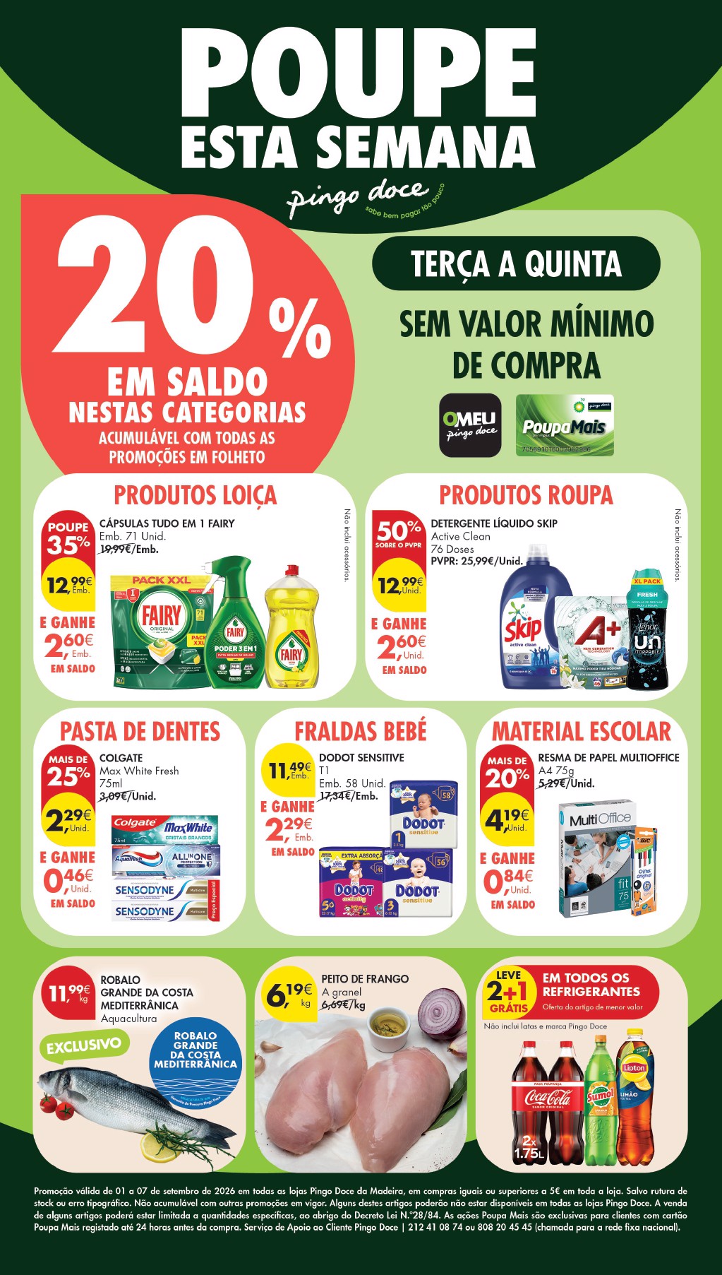 Capa do folheto Pingo Doce · 1 a 7 de setembro de 2026