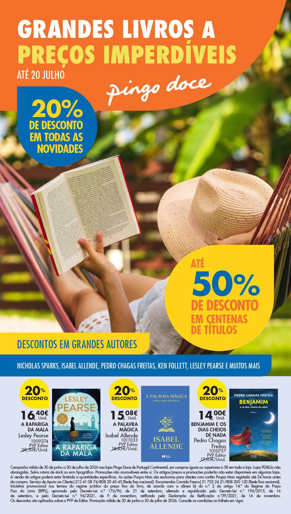 Capa do folheto Pingo Doce · 30 de junho a 20 de julho de 2026
