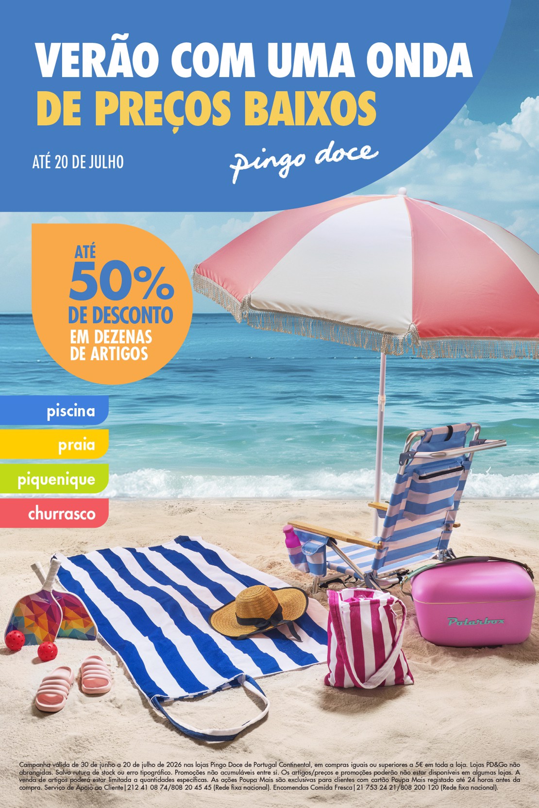 Capa do folheto Pingo Doce · 30 de junho a 20 de julho de 2026