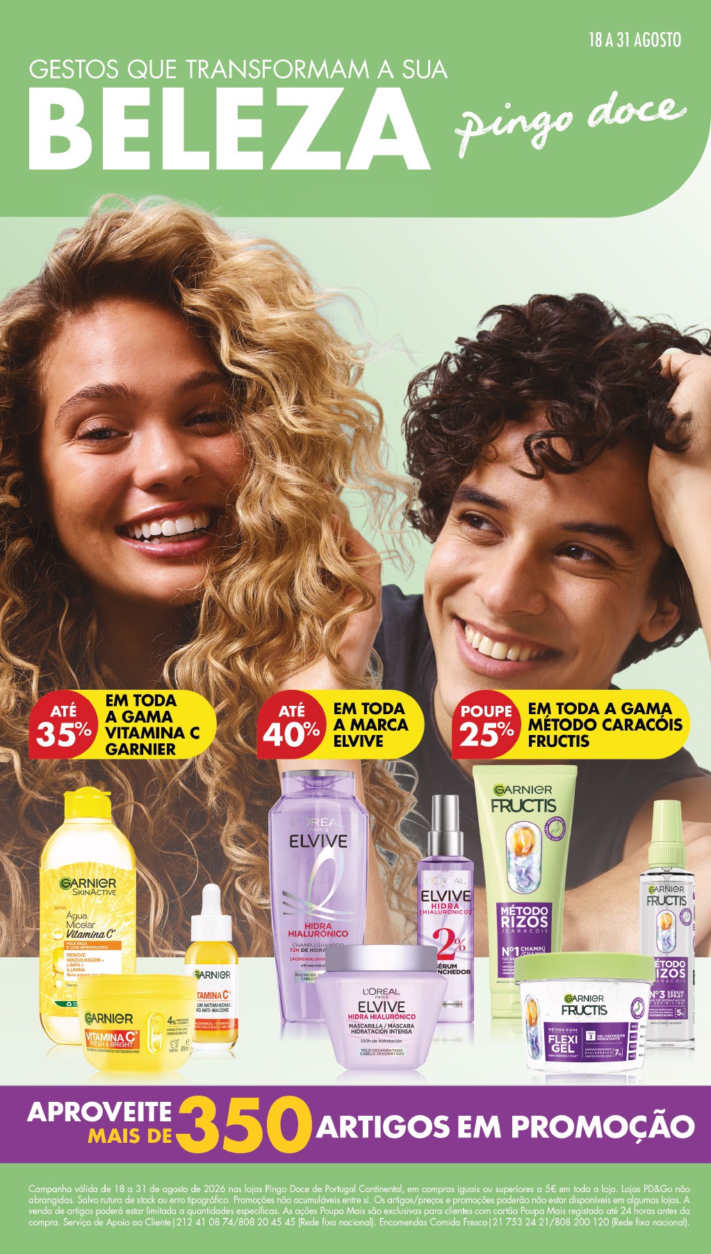 Capa do folheto Pingo Doce · 18 a 31 de agosto de 2026