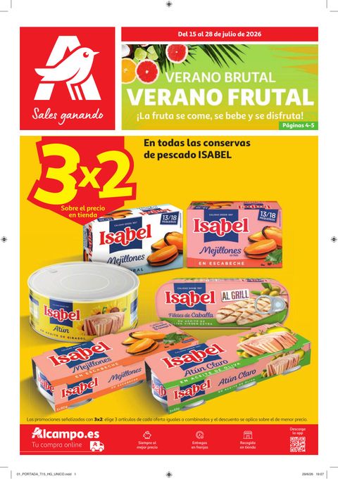 Portada Folleto Alcampo · NO Litoral Verano Frutal