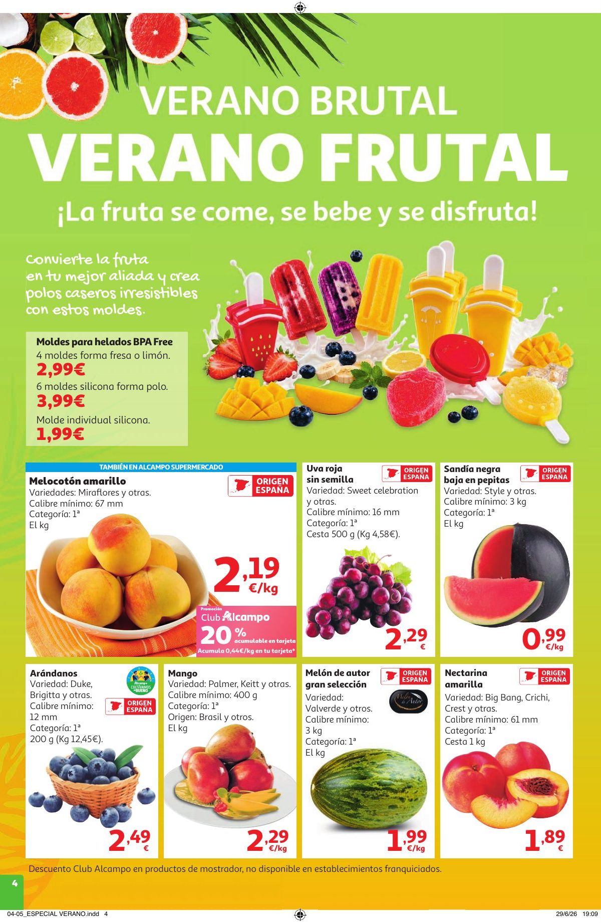 Folleto Alcampo · NO Litoral Verano Frutal — Página 4