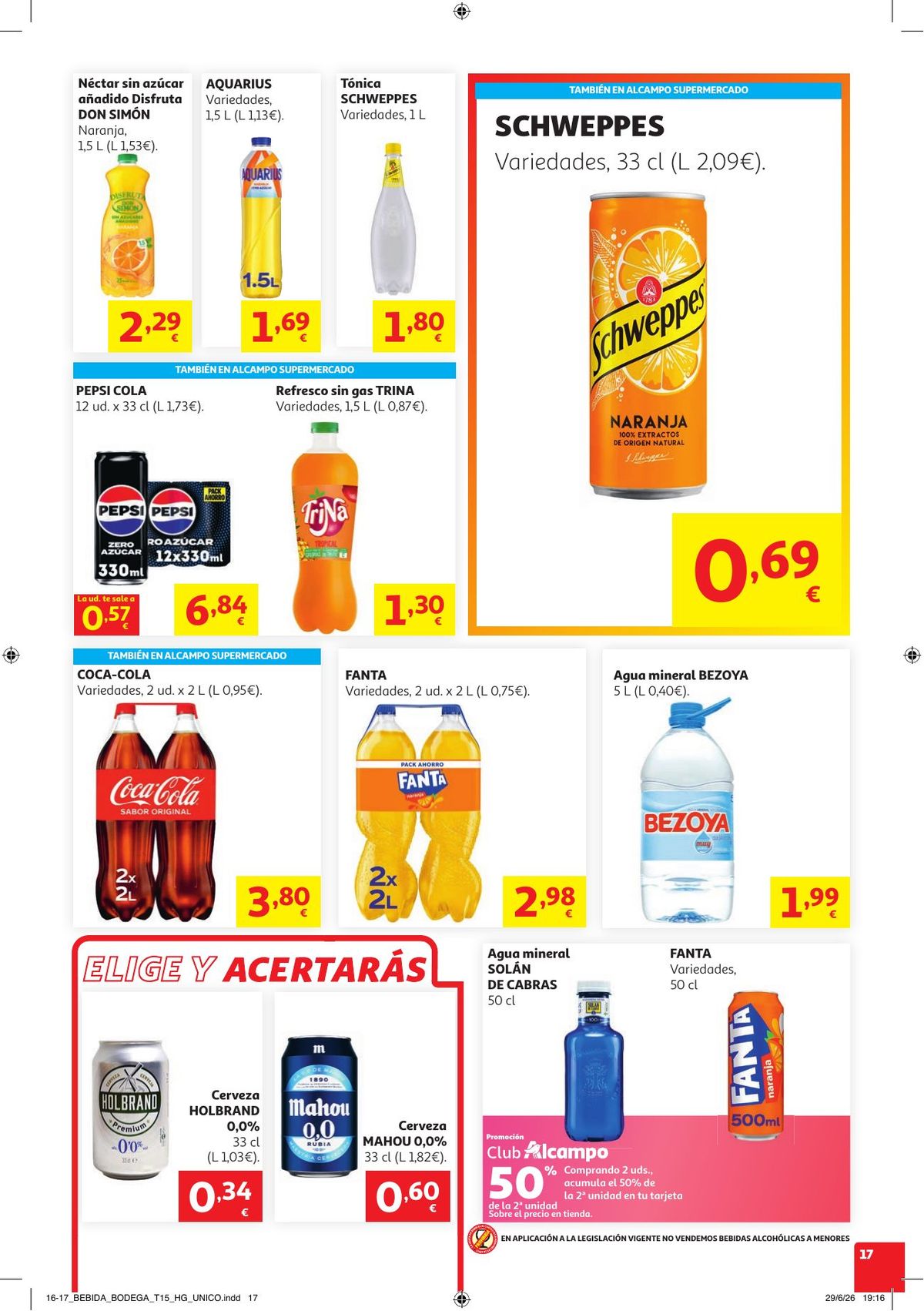 Folleto Alcampo · NO Litoral Verano Frutal — Página 17