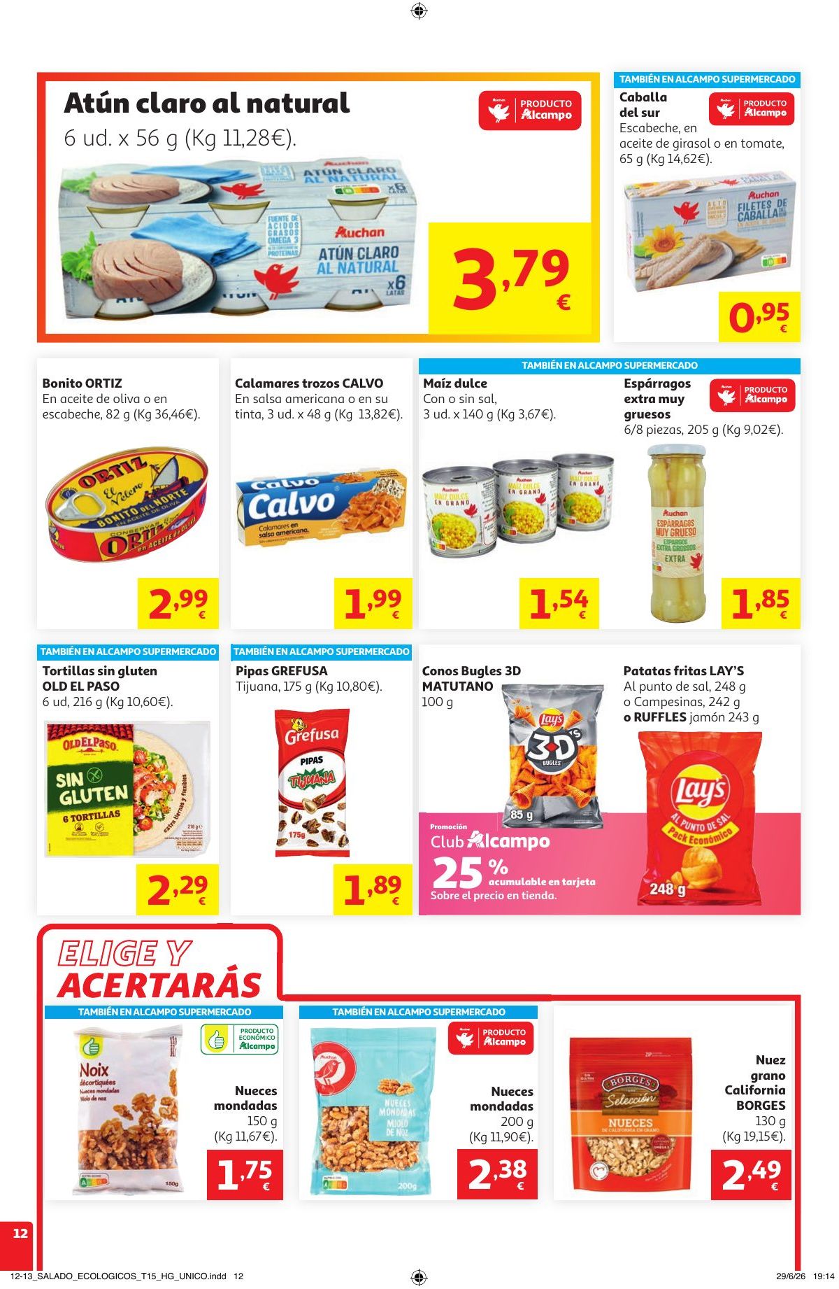 Folleto Alcampo · Litoral Verano Frutal — Página 12