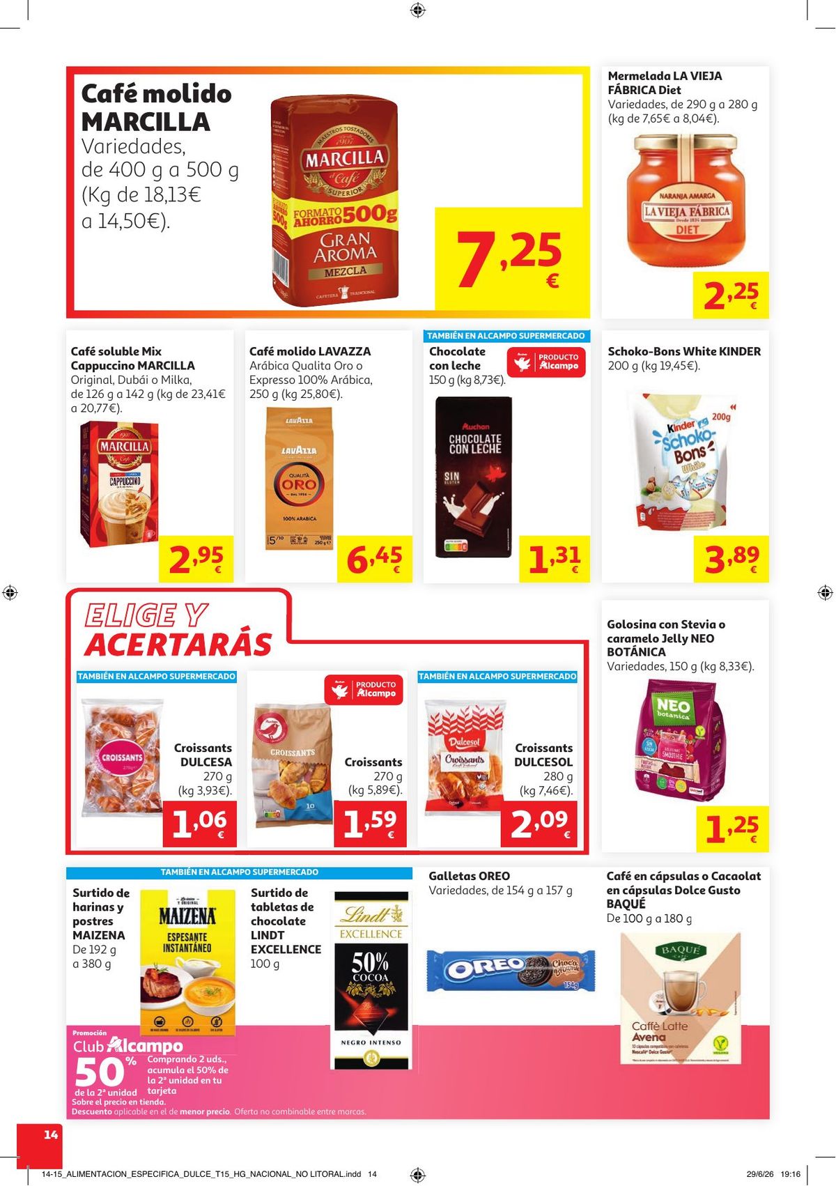 Folleto Alcampo · Litoral Verano Frutal — Página 14