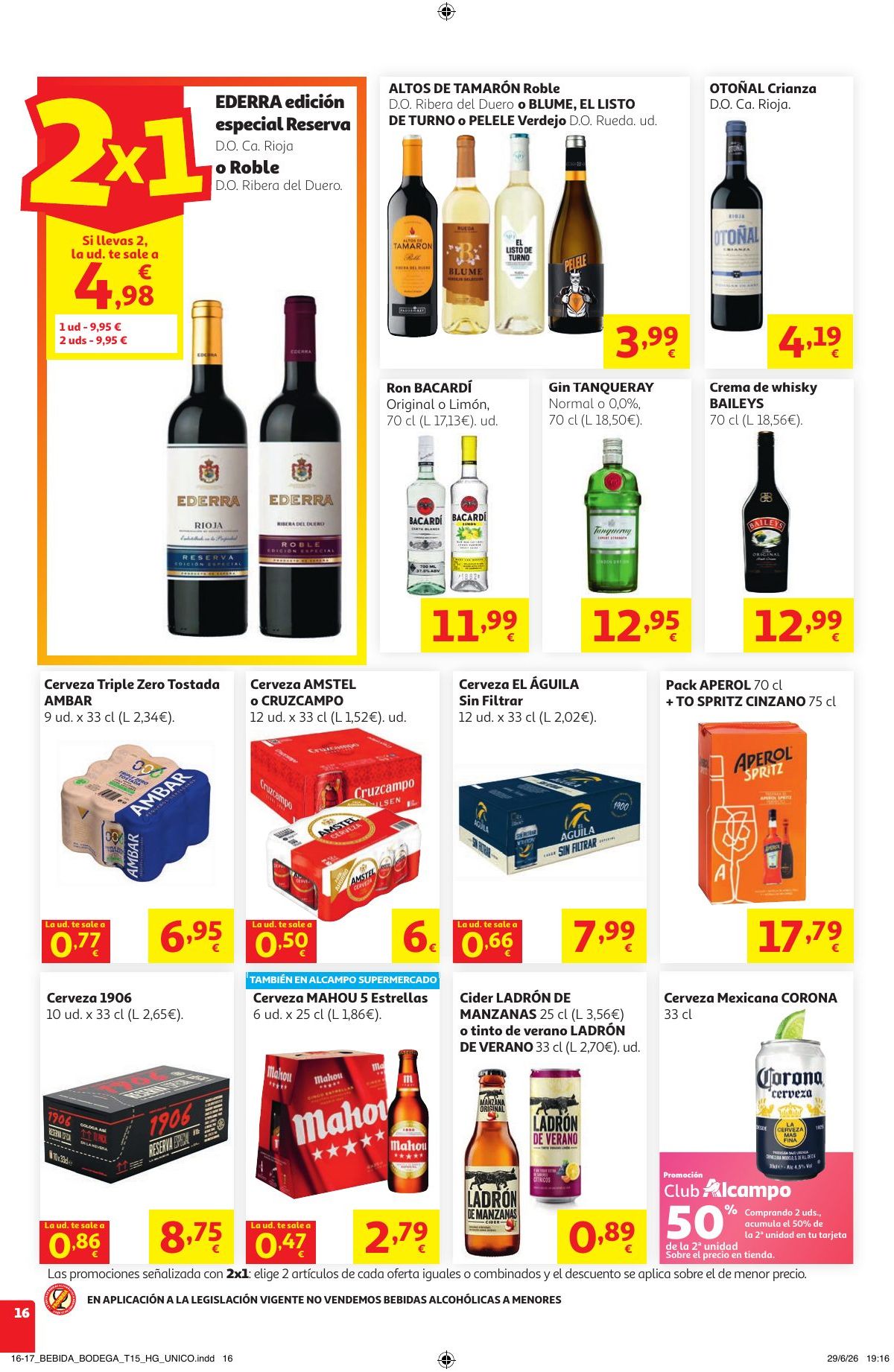 Folleto Alcampo · Litoral Verano Frutal — Página 16