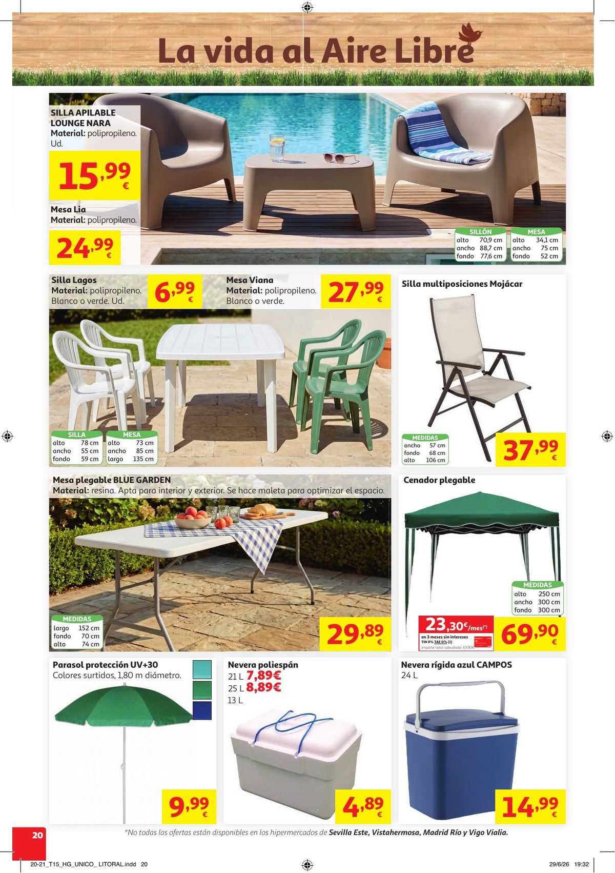 Folleto Alcampo · Litoral Verano Frutal — Página 20
