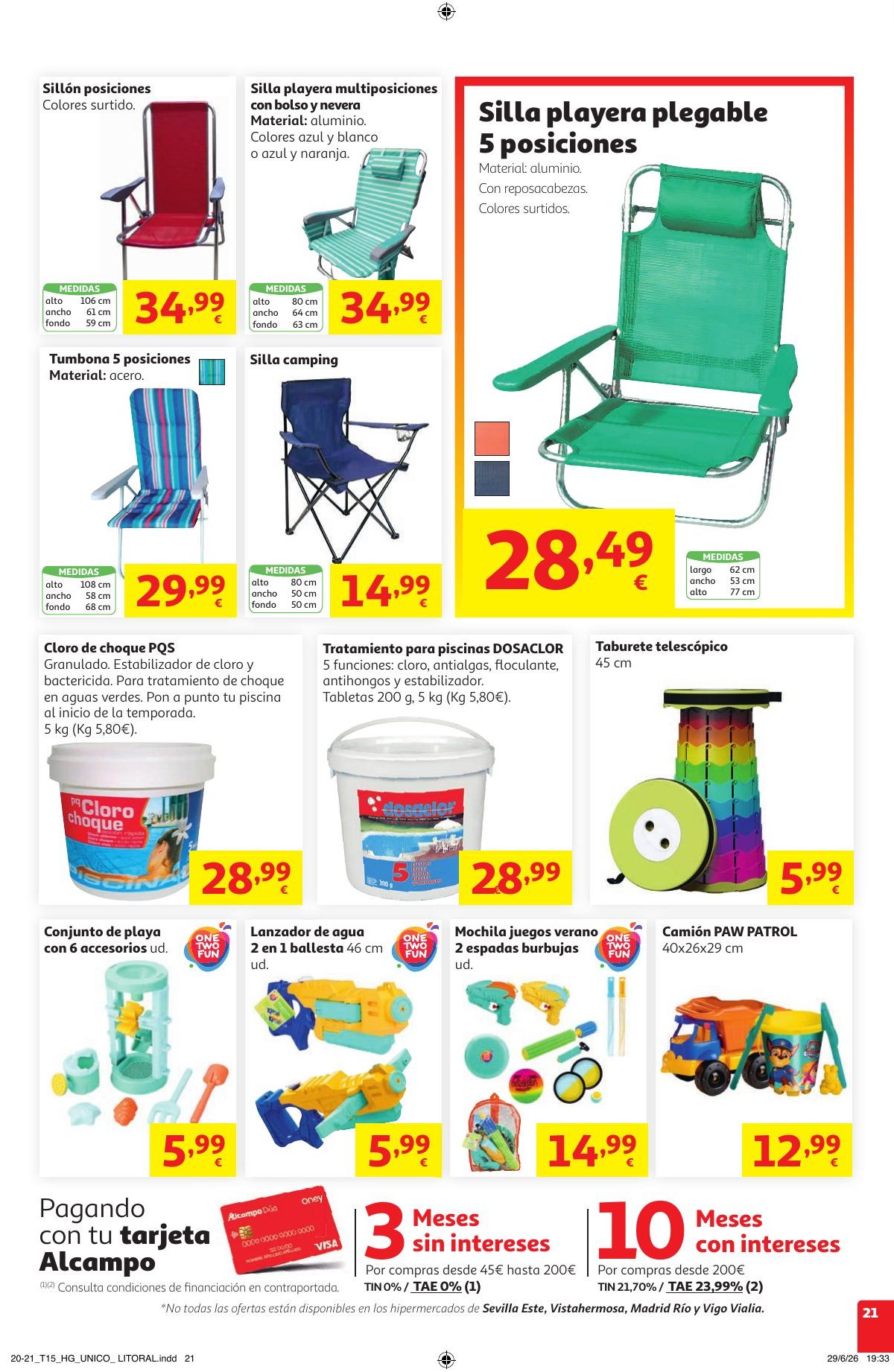 Folleto Alcampo · Litoral Verano Frutal — Página 21