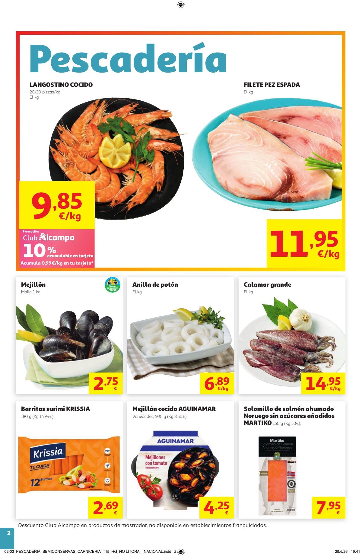 Folleto Alcampo · Catalan Litoral Verano Frutal — Página 2
