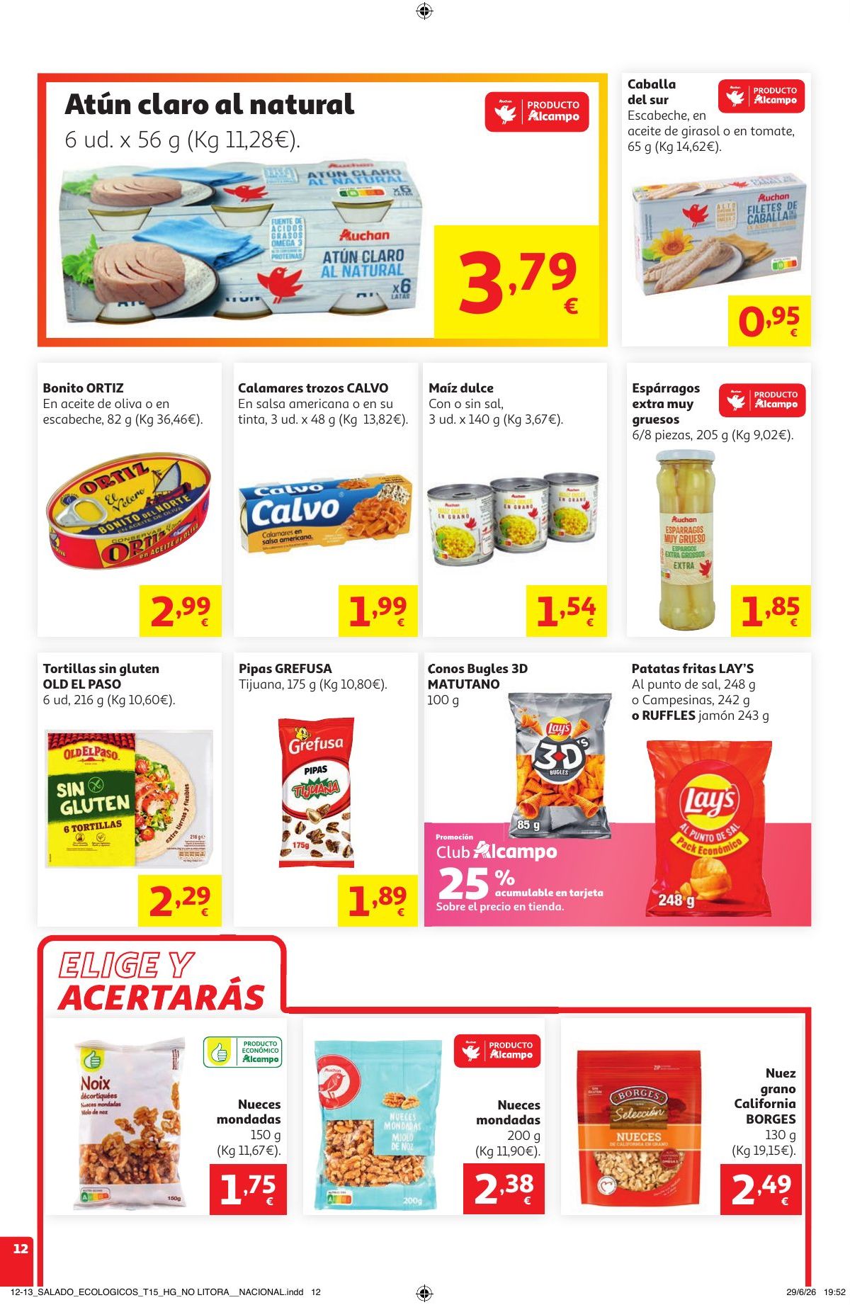 Folleto Alcampo · Catalan Litoral Verano Frutal — Página 12