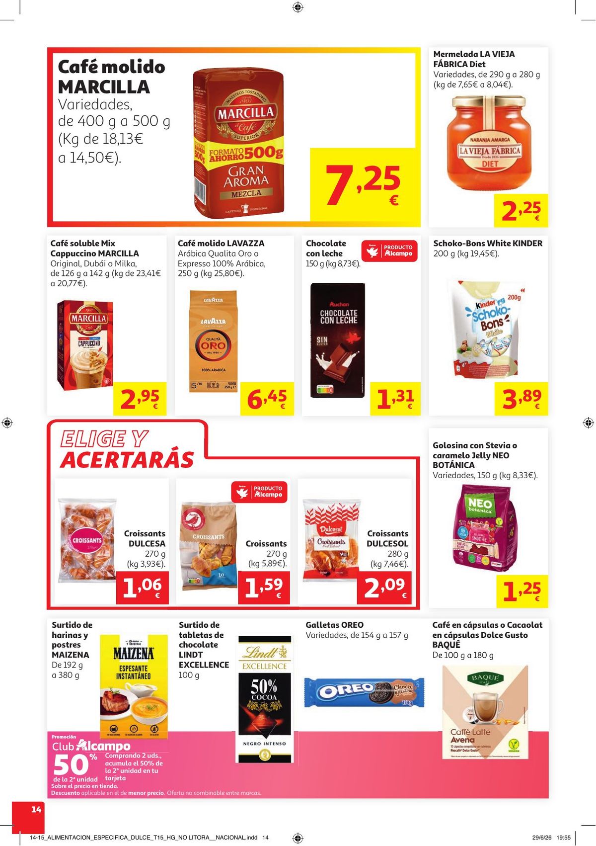 Folleto Alcampo · Catalan Litoral Verano Frutal — Página 14