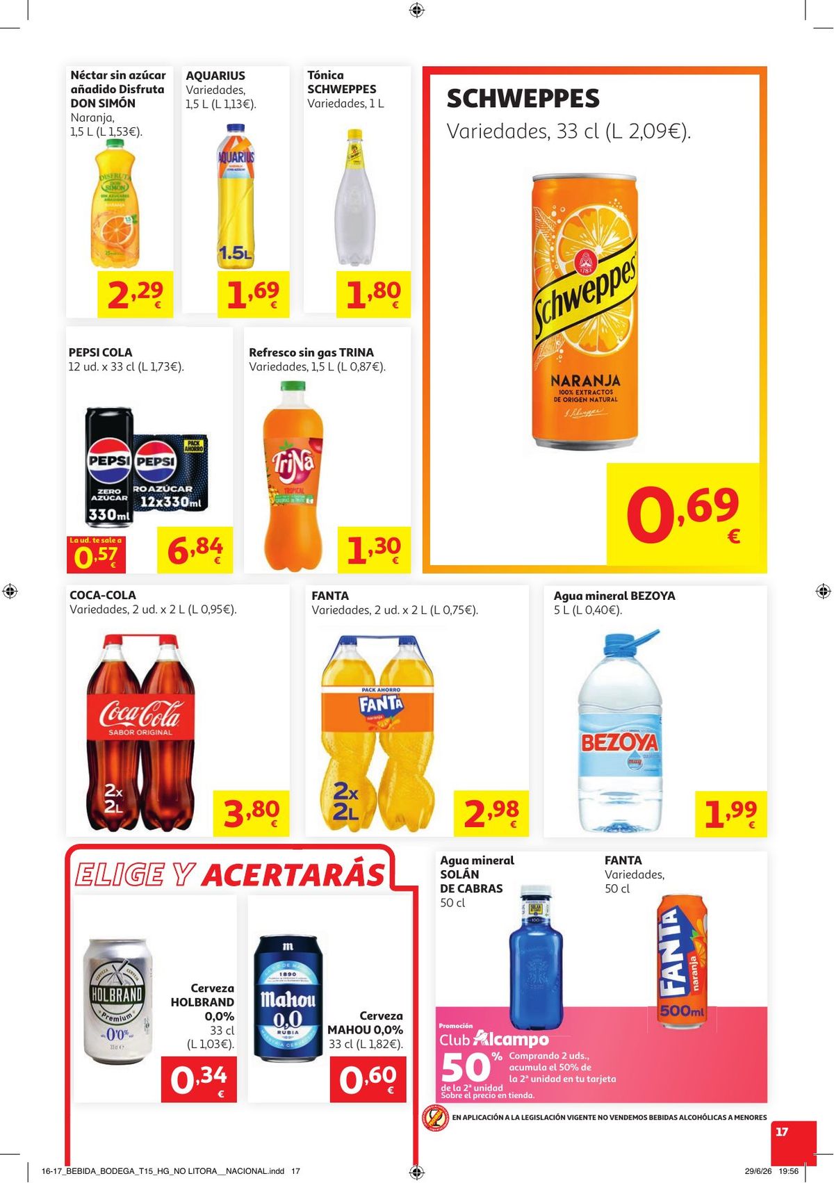 Folleto Alcampo · Catalan Litoral Verano Frutal — Página 17