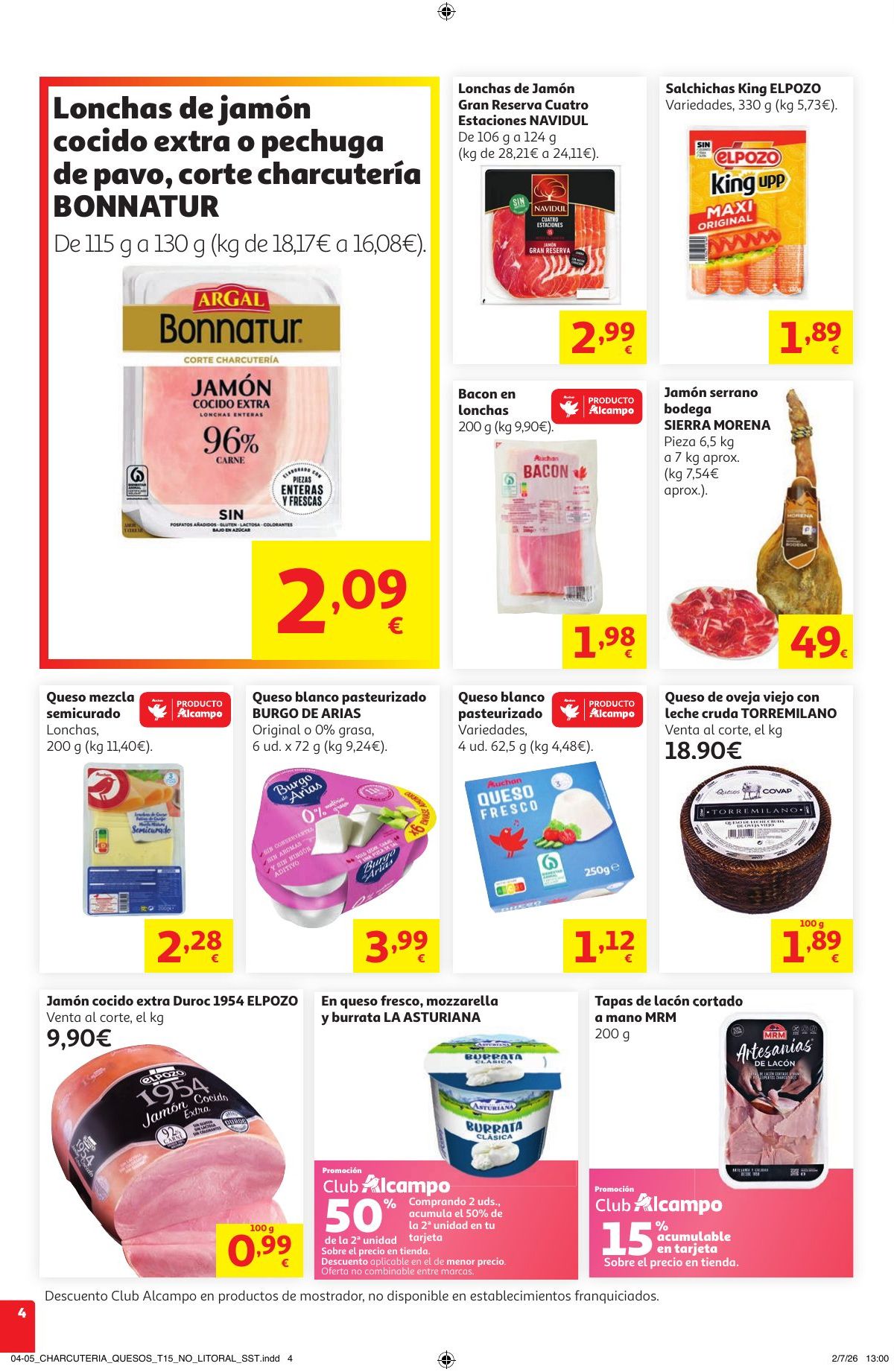 Folleto Alcampo · Litoral Catalan Verano Frutal — Página 4