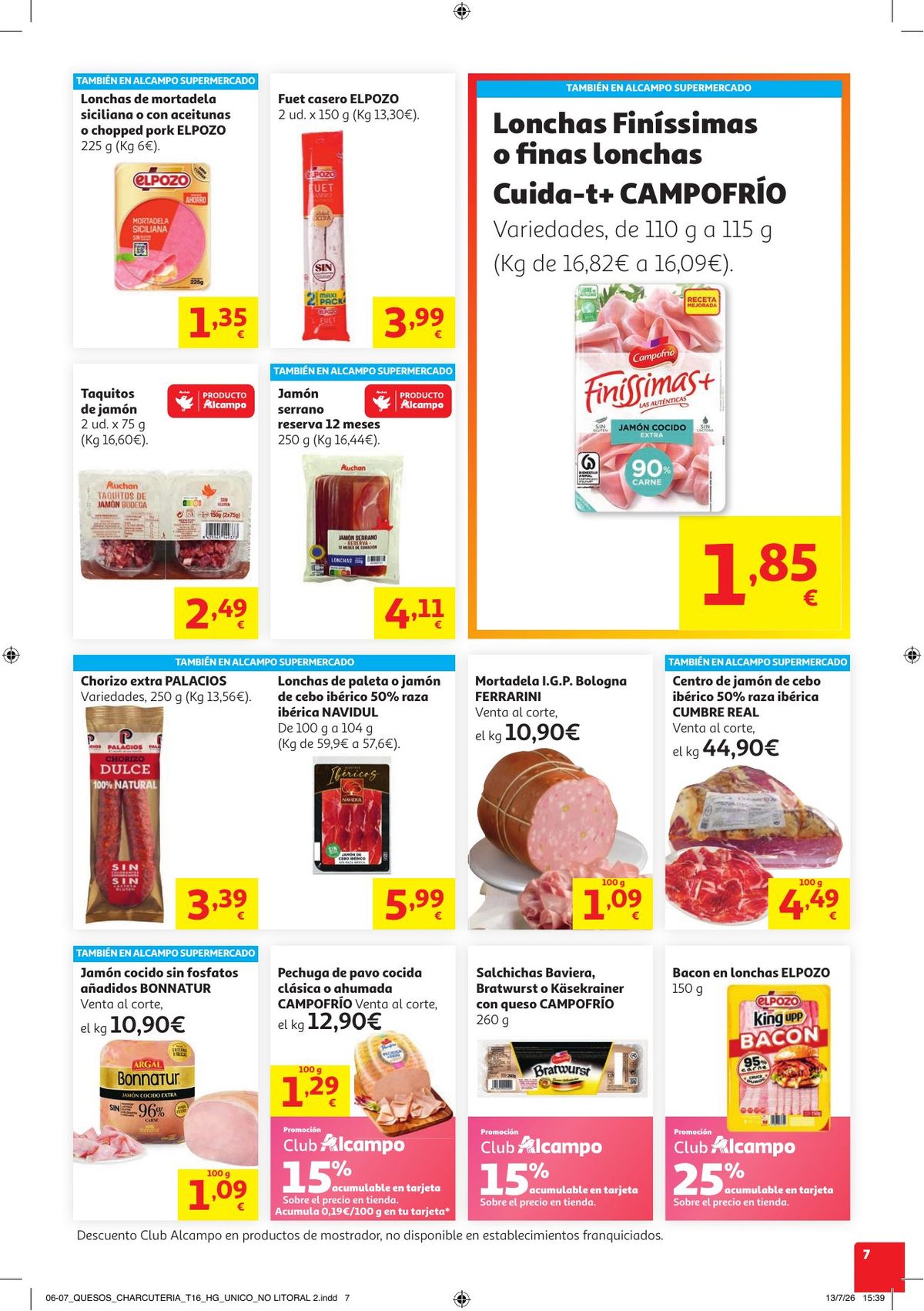 Folleto Alcampo · NO Litoral Come Fácil en Verano — Página 7