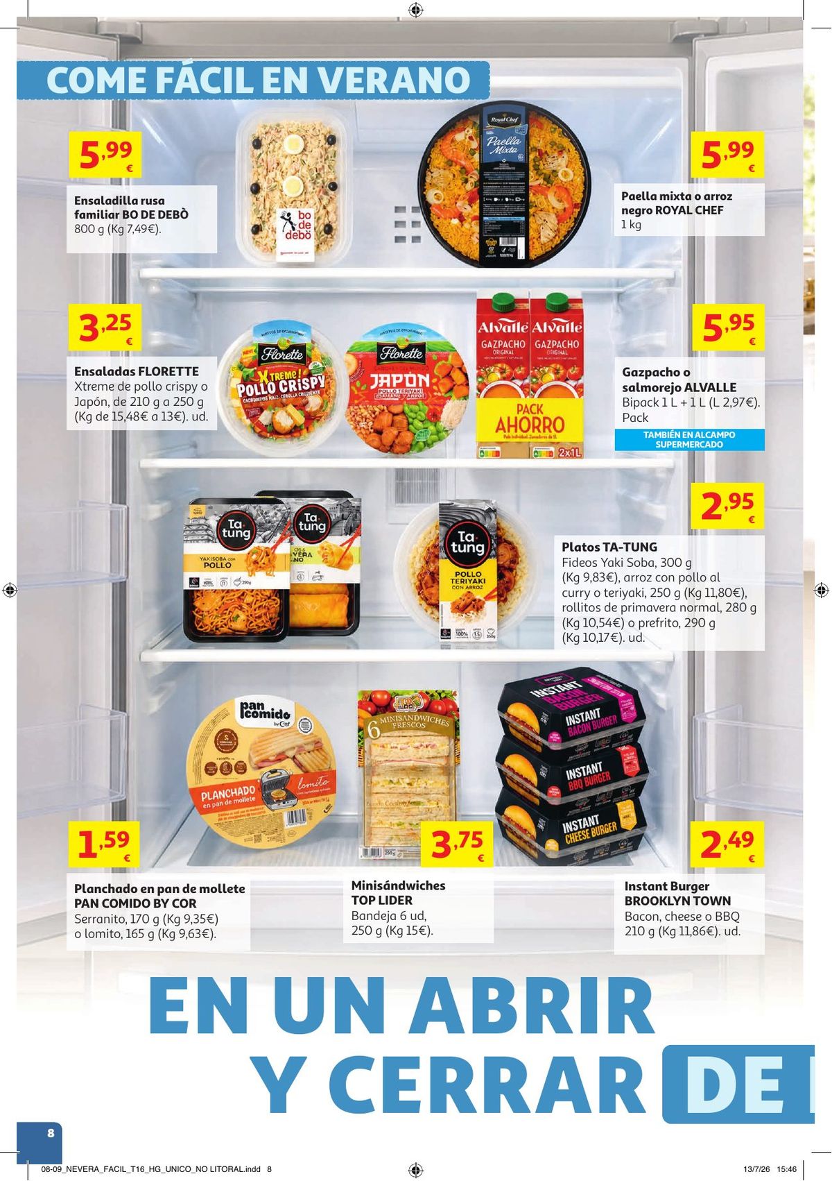 Folleto Alcampo · NO Litoral Come Fácil en Verano — Página 8